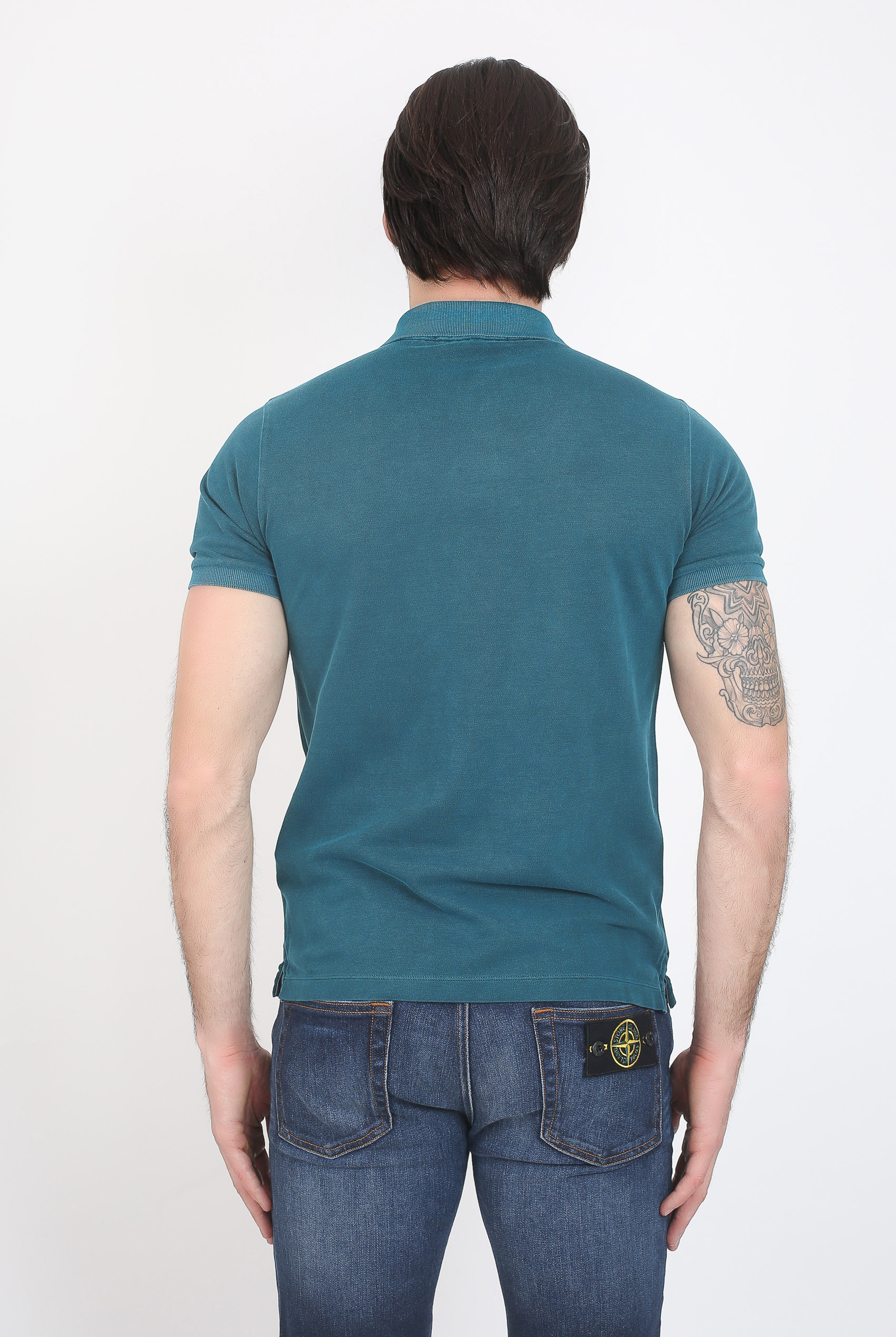 POLO STONE ISLAND BLEU CANARD 681522S67-V0023