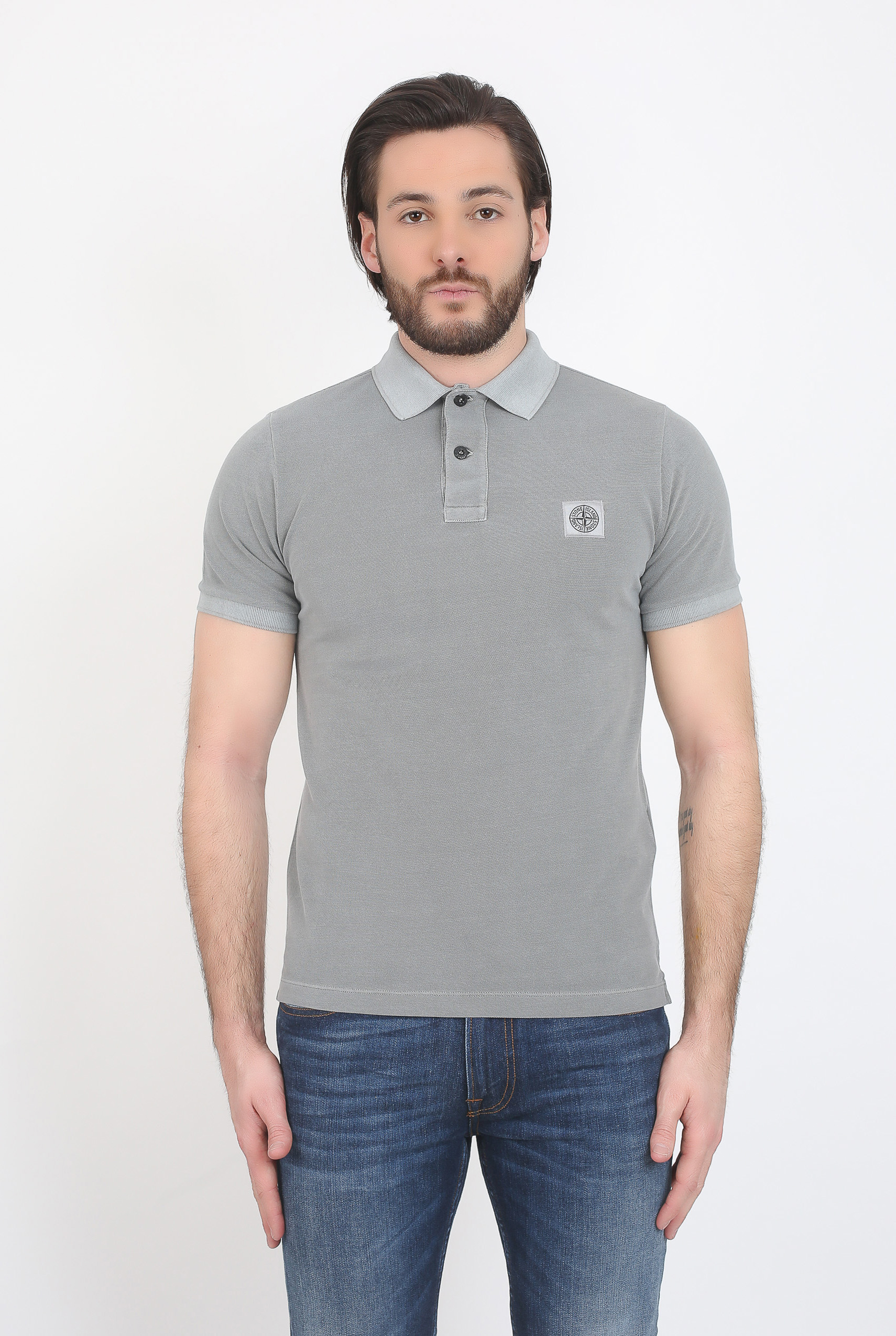 POLO STONE ISLAND GRIS 681522S67-V0060