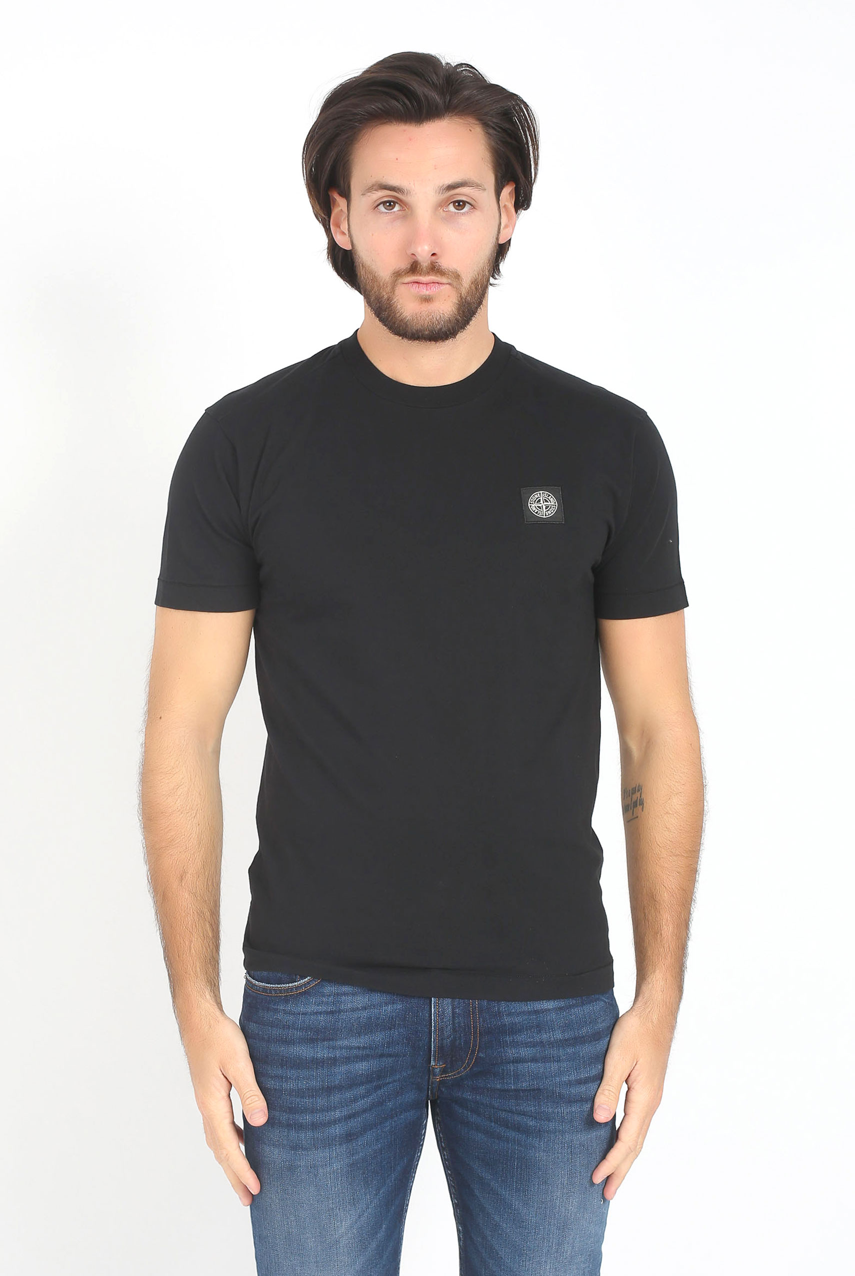 T-SHIRT STONE ISLAND NOIR 681524141-V0029
