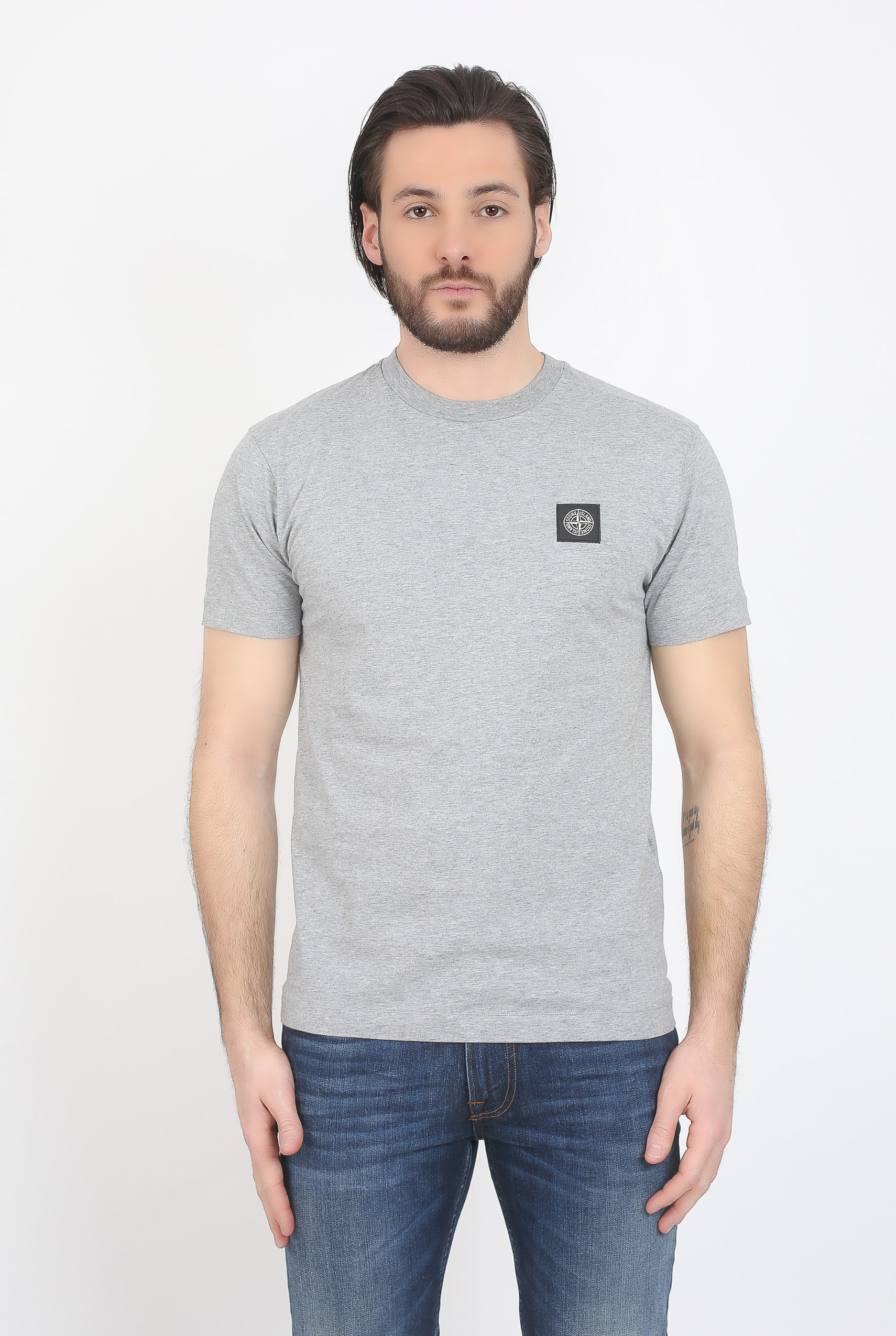 T-SHIRT STONE ISLAND GRIS 681524141-V1064