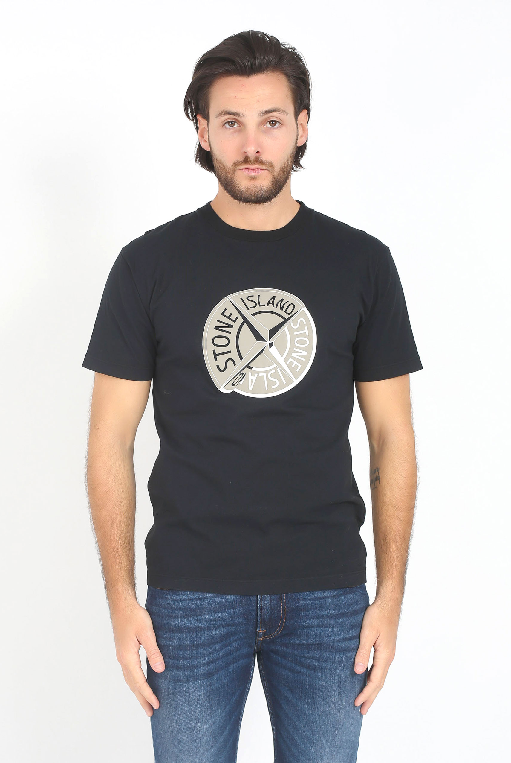 T-SHIRT STONE ISLAND NOIR 68152NS89-V0029