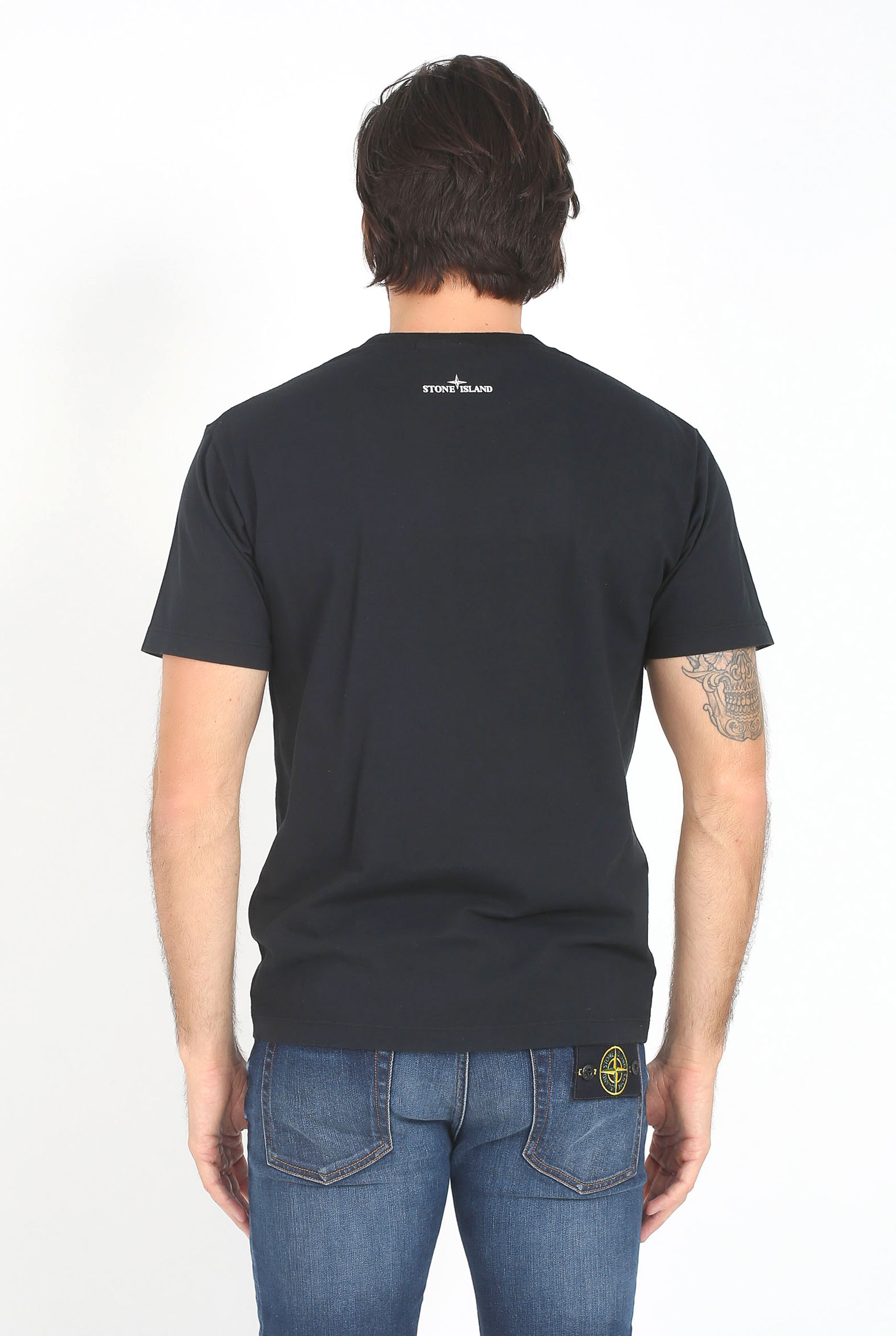 T-SHIRT STONE ISLAND NOIR 68152NS89-V0029