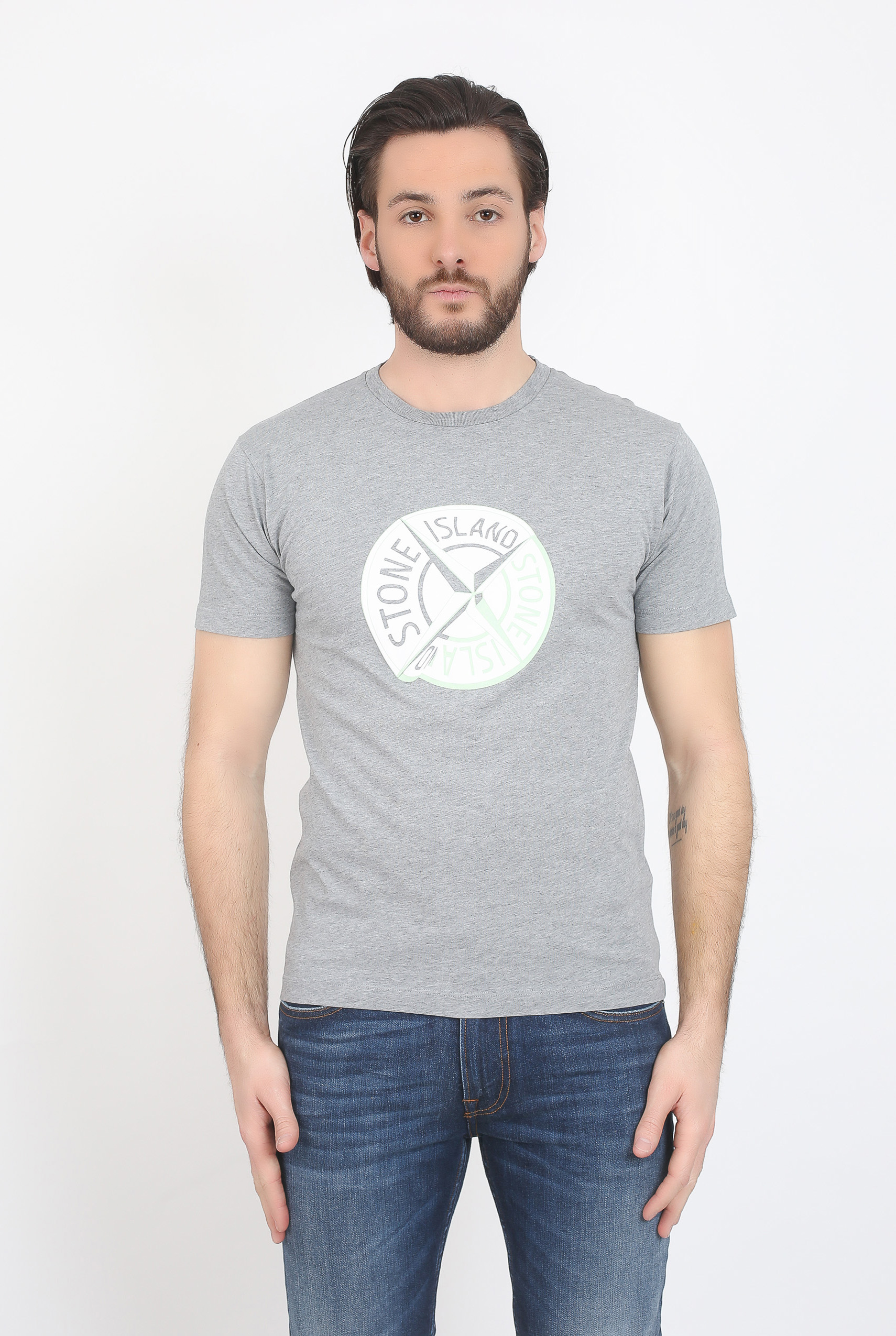 T-SHIRT STONE ISLAND GRIS 68152NS89-V1064