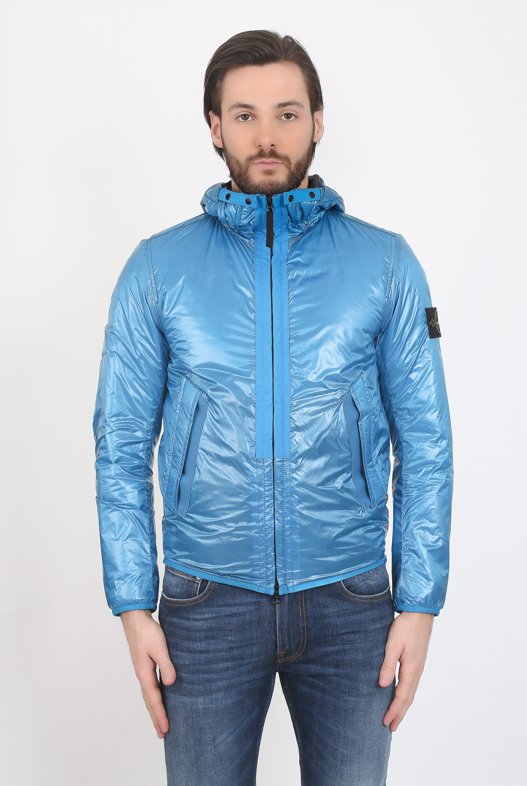 BLOUSON STONE ISLAND PERTEX QUANTUM Y WITH PRIMALOFT BLEU 681540221-V0023