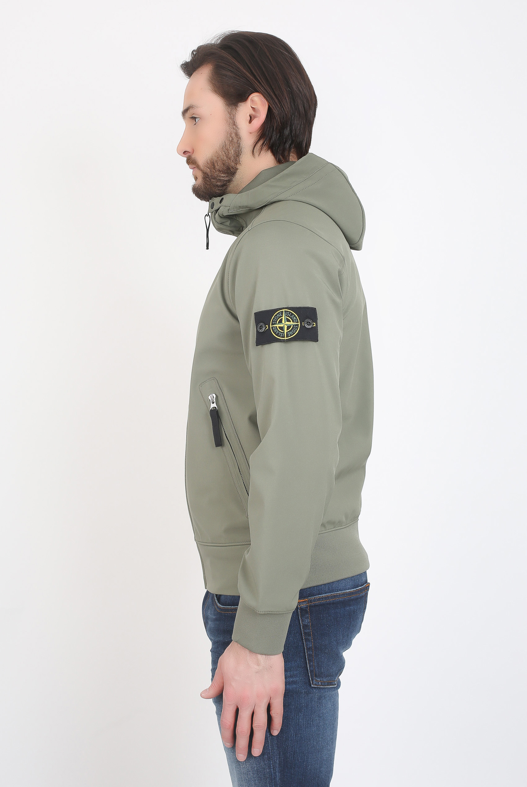 BLOUSON STONE ISLAND LIGHT SOFT SHELL-R KAKI 681540827-V0055
