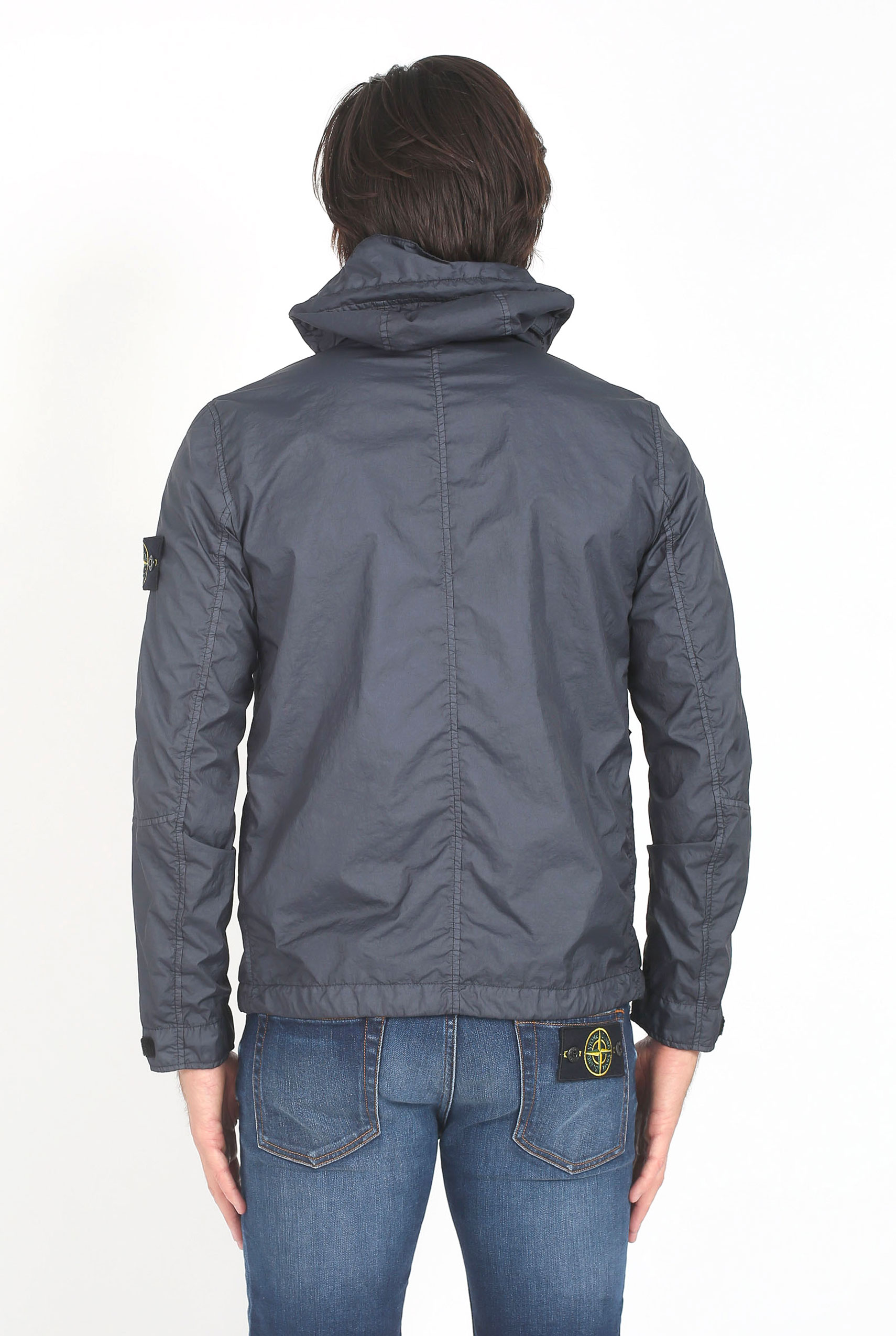 BLOUSON STONE ISLAND MEMBRANA 3L TC BLEU-GRIS 681541123-V0063