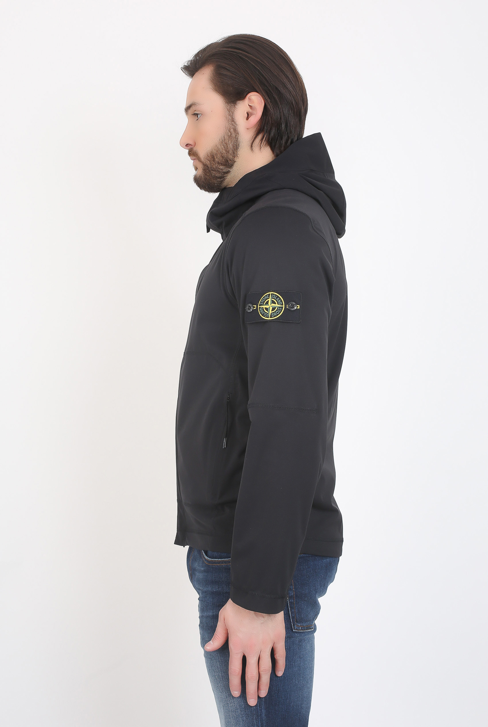 BLOUSON STONE ISLAND LIGHT SOFT SHELL NOIR 681542426-V0029