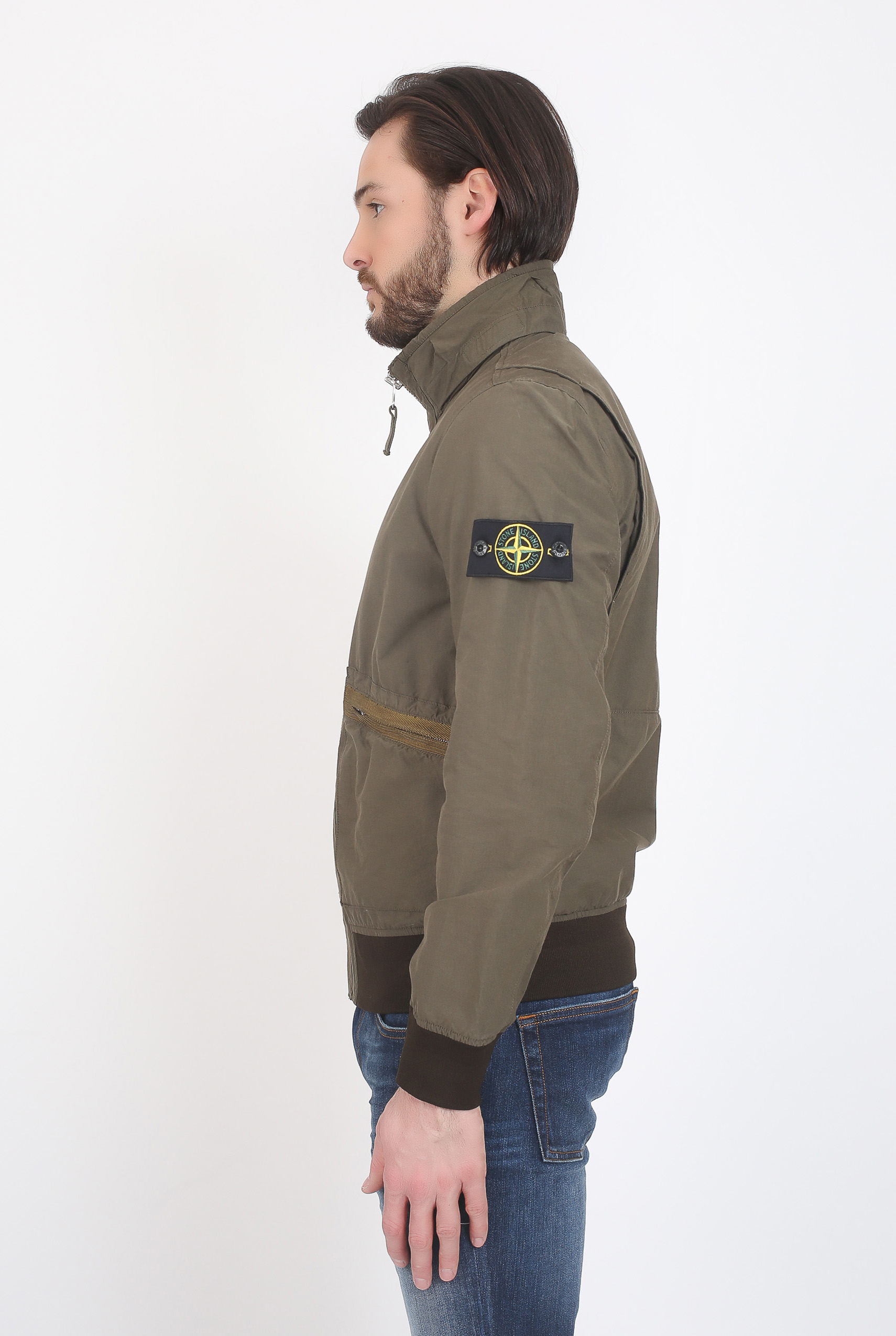 BLOUSON STONE ISLAND LIGHT COTTON NYLON TWILL KAKI 681543330-V0054