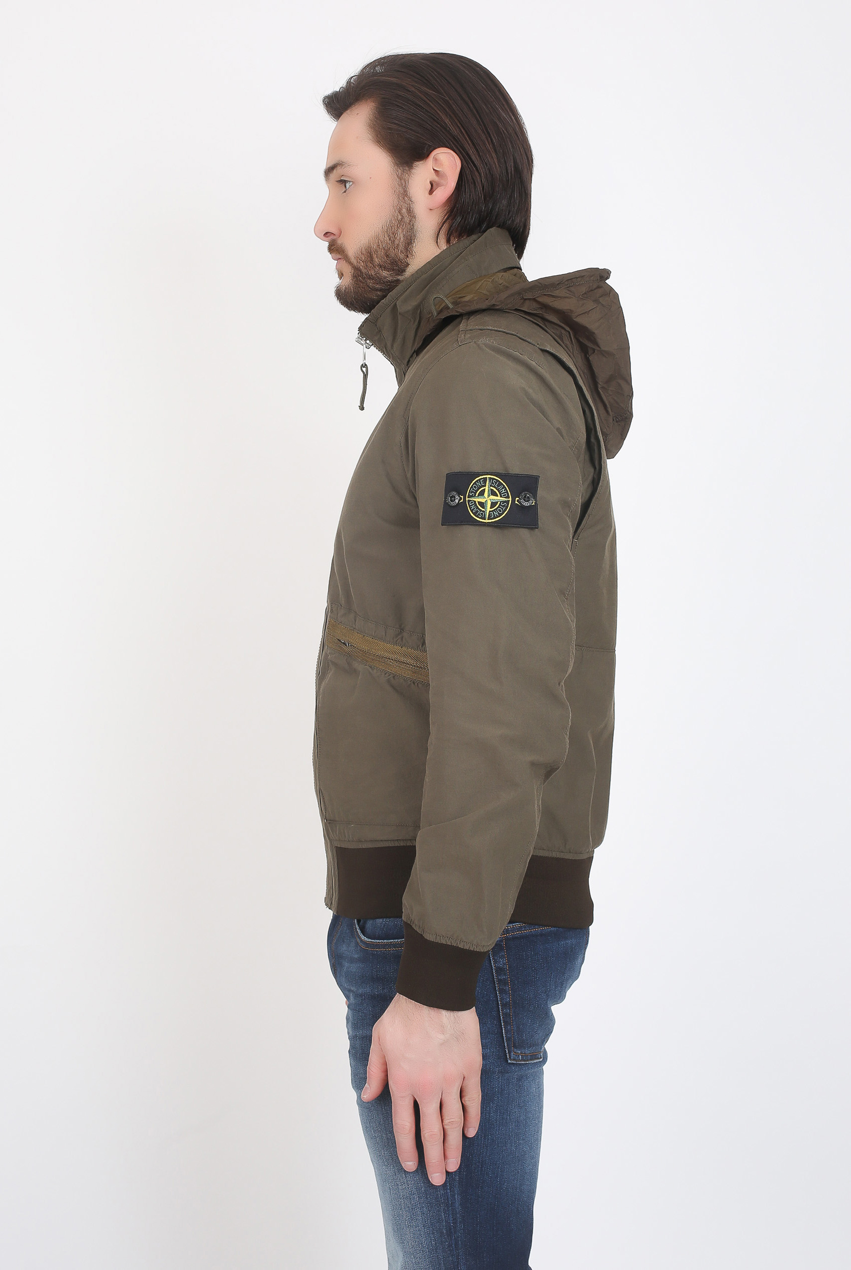 BLOUSON STONE ISLAND LIGHT COTTON NYLON TWILL KAKI 681543330-V0054