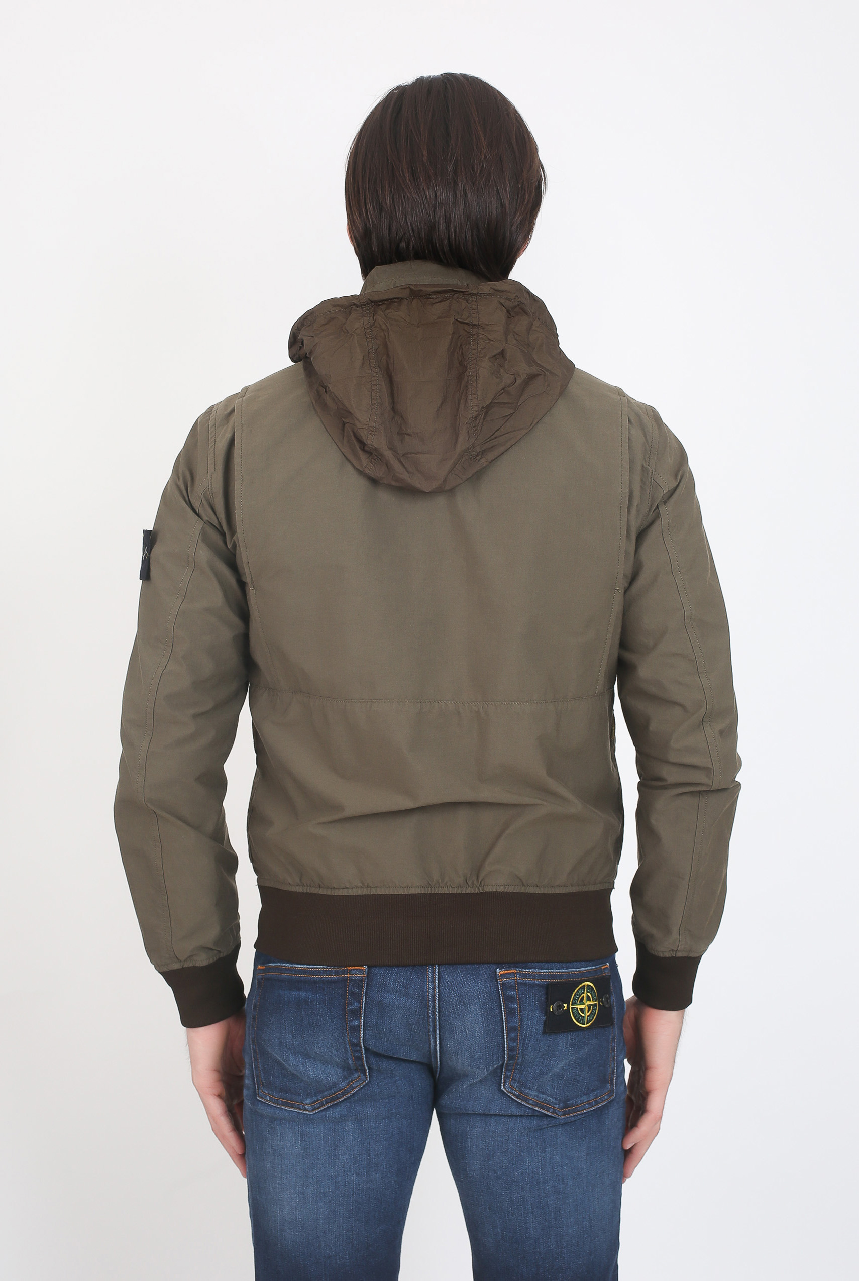 BLOUSON STONE ISLAND LIGHT COTTON NYLON TWILL KAKI 681543330-V0054