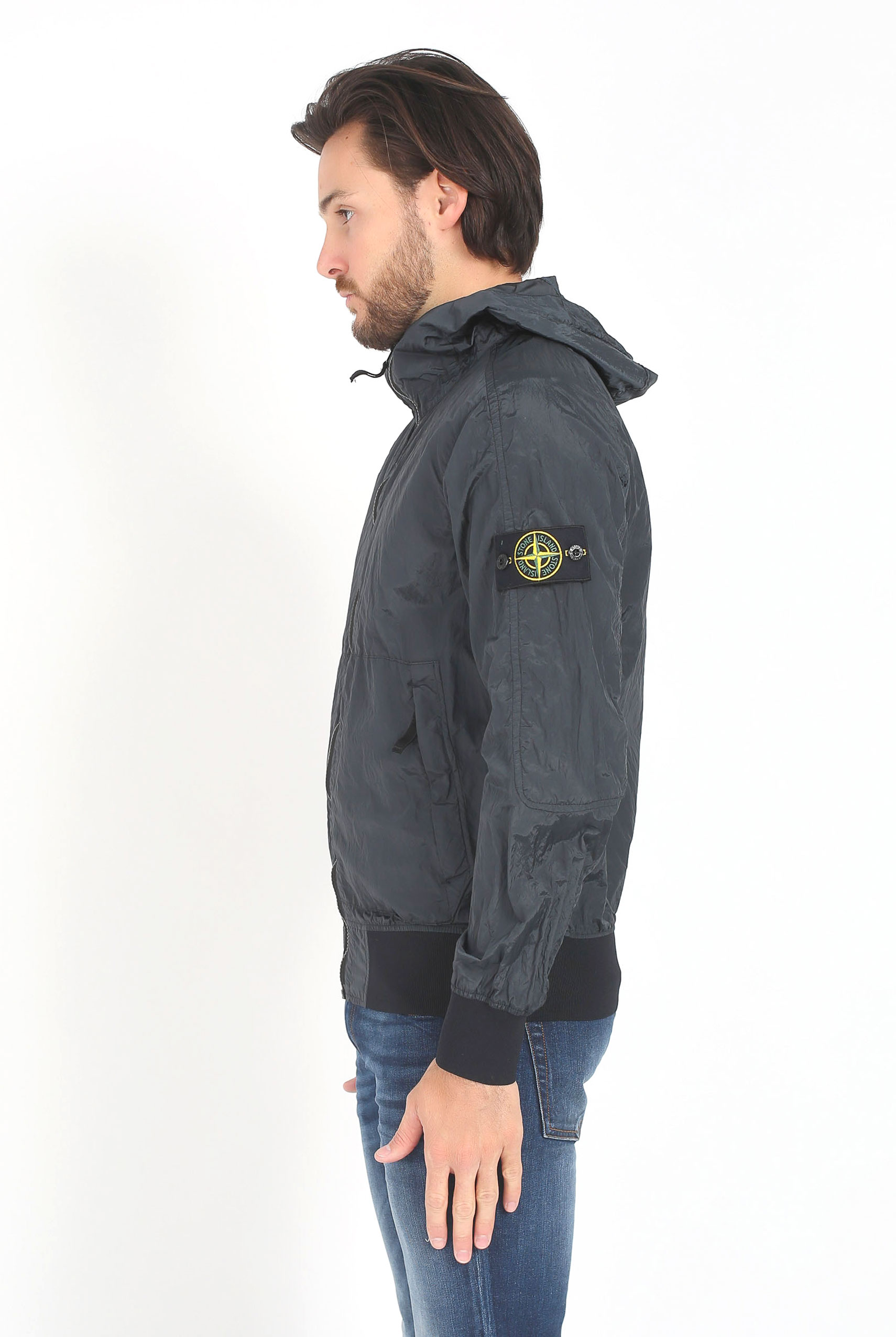 BLOUSON STONE ISLAND NYLON METAL WATRO GRIS ANTHRACITE 681545047-V0063