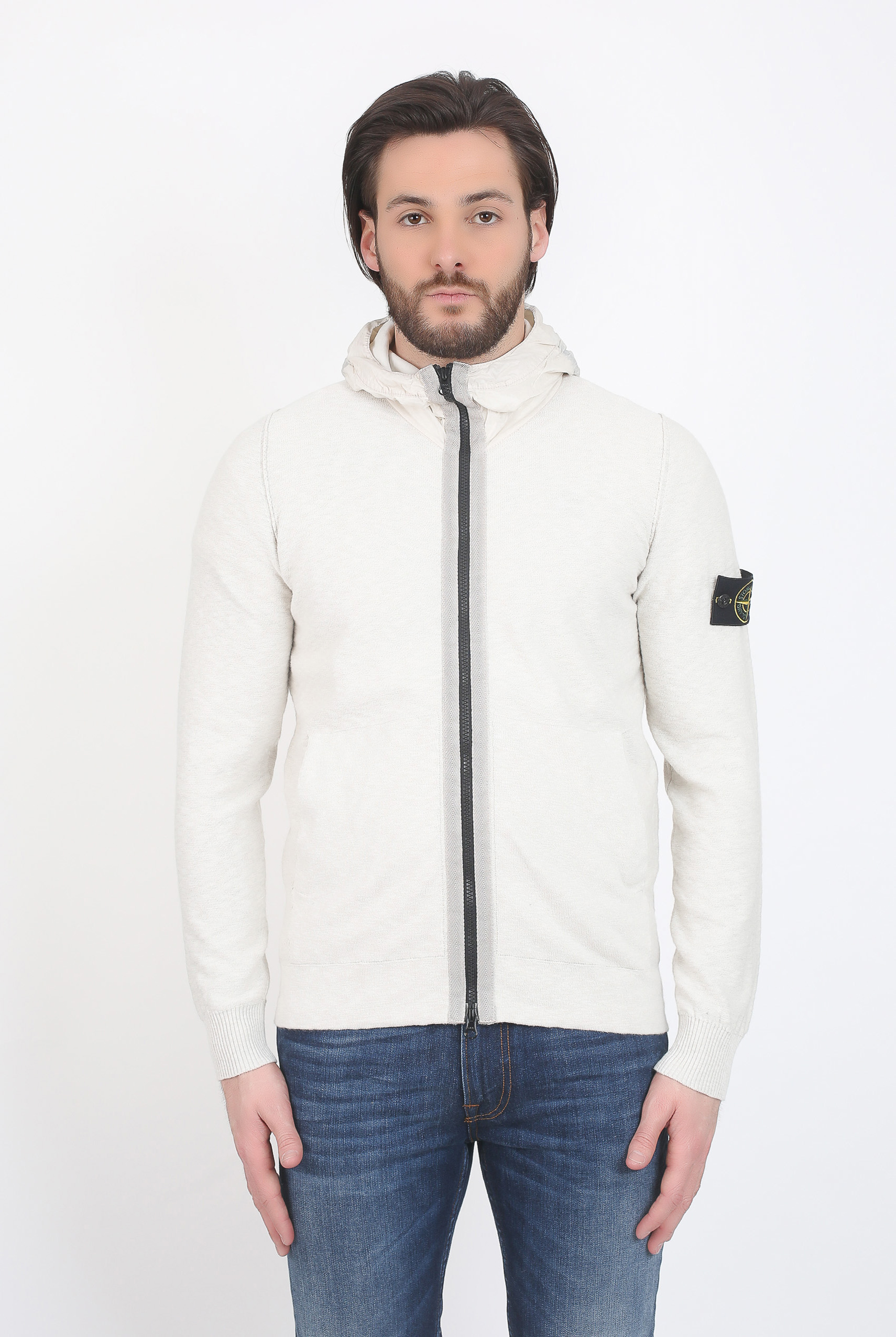 GILET STONE ISLAND ECRU 6815546B0-V0097
