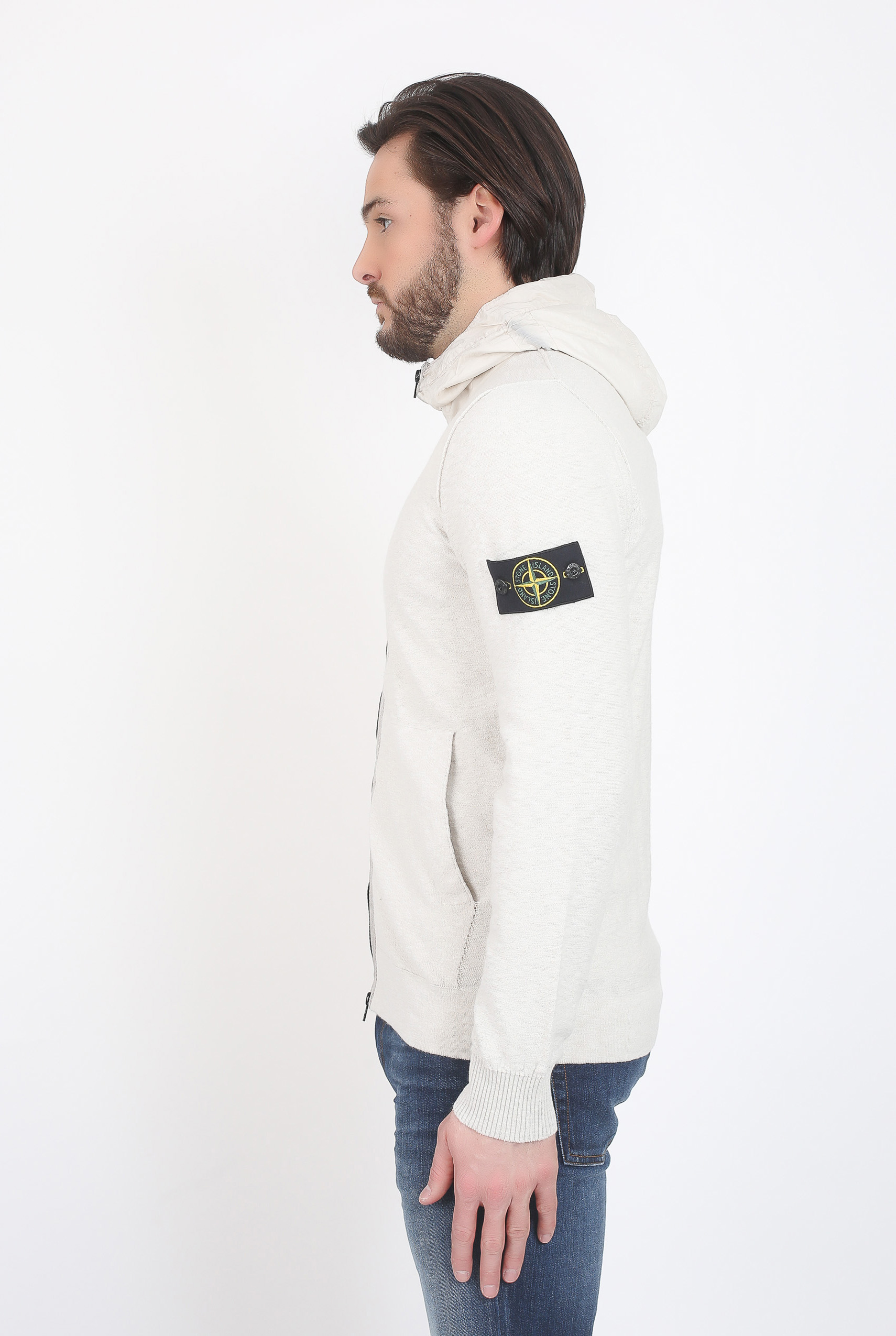 GILET STONE ISLAND ECRU 6815546B0-V0097