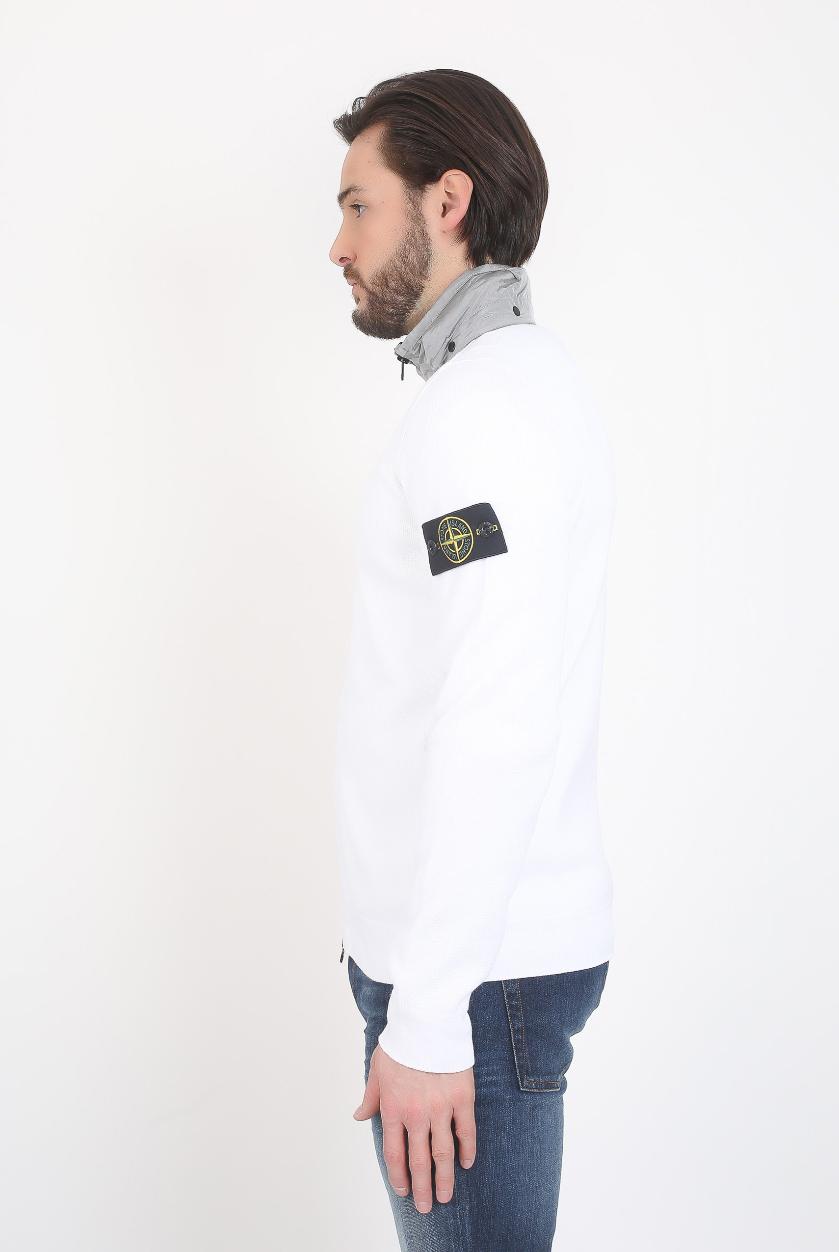 GILET STONE ISLAND BLANC 6815548A6-V0001