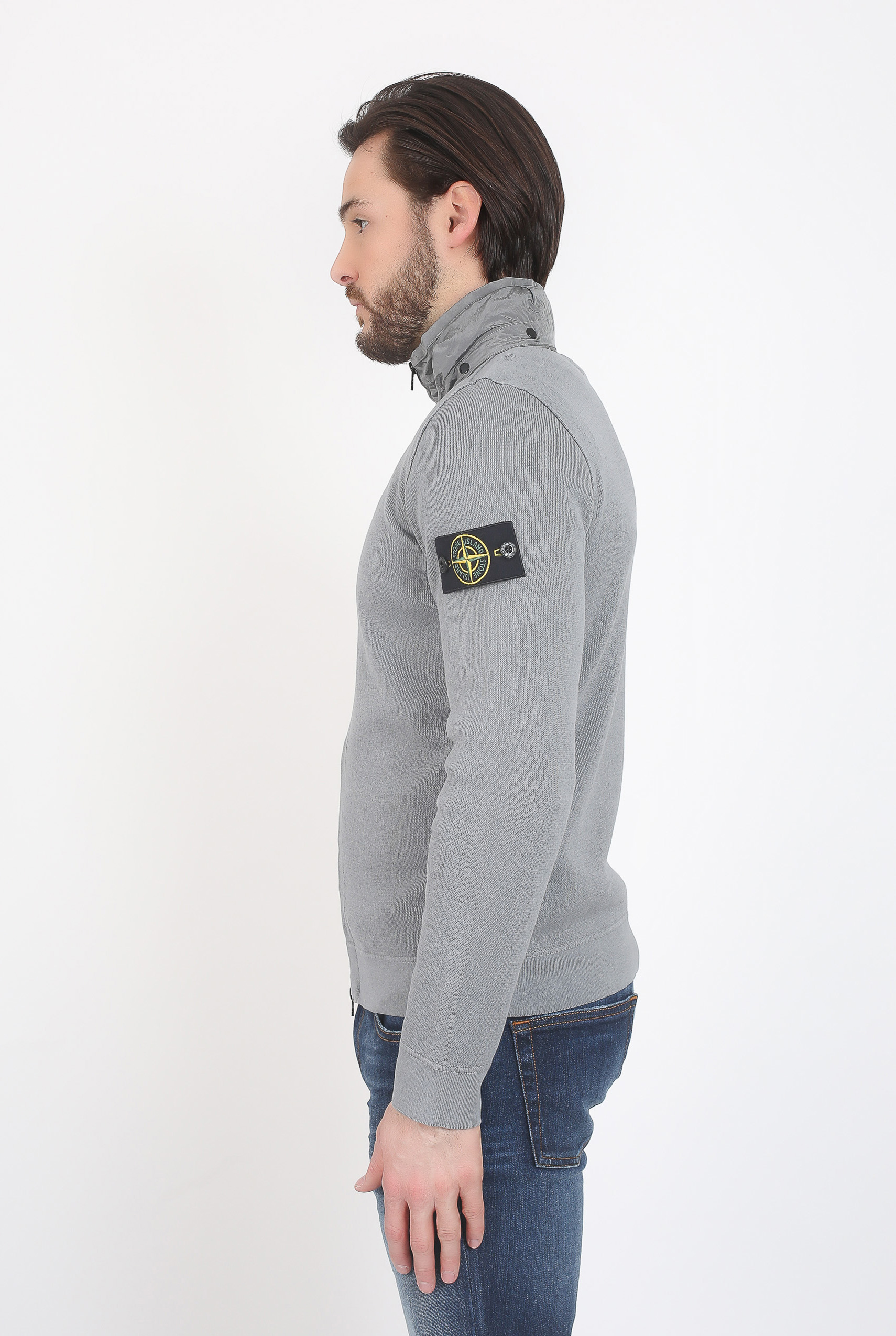 GILET STONE ISLAND GRIS 6815548A6-V0061