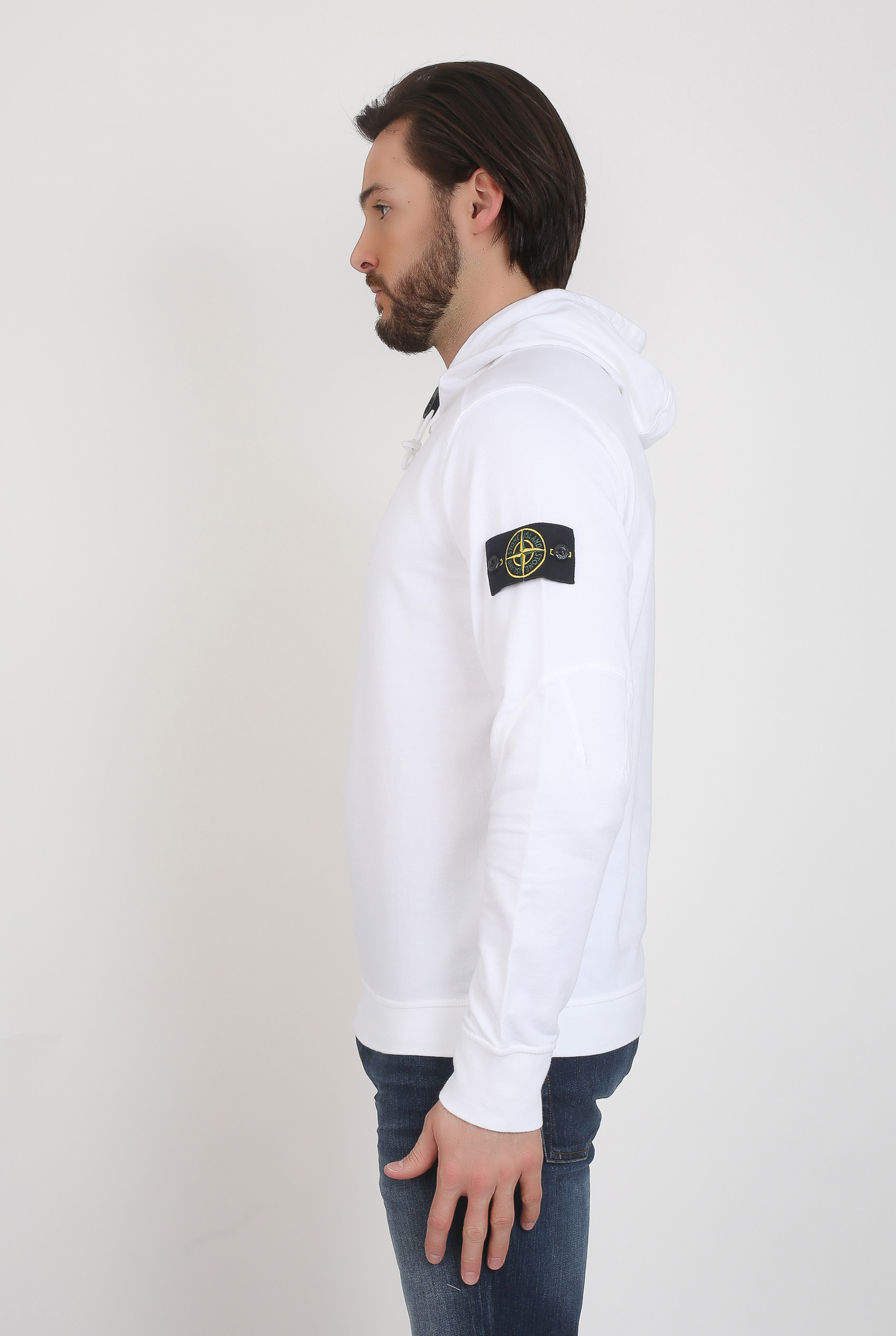 SWEAT STONE ISLAND BLANC 681560539-V0001