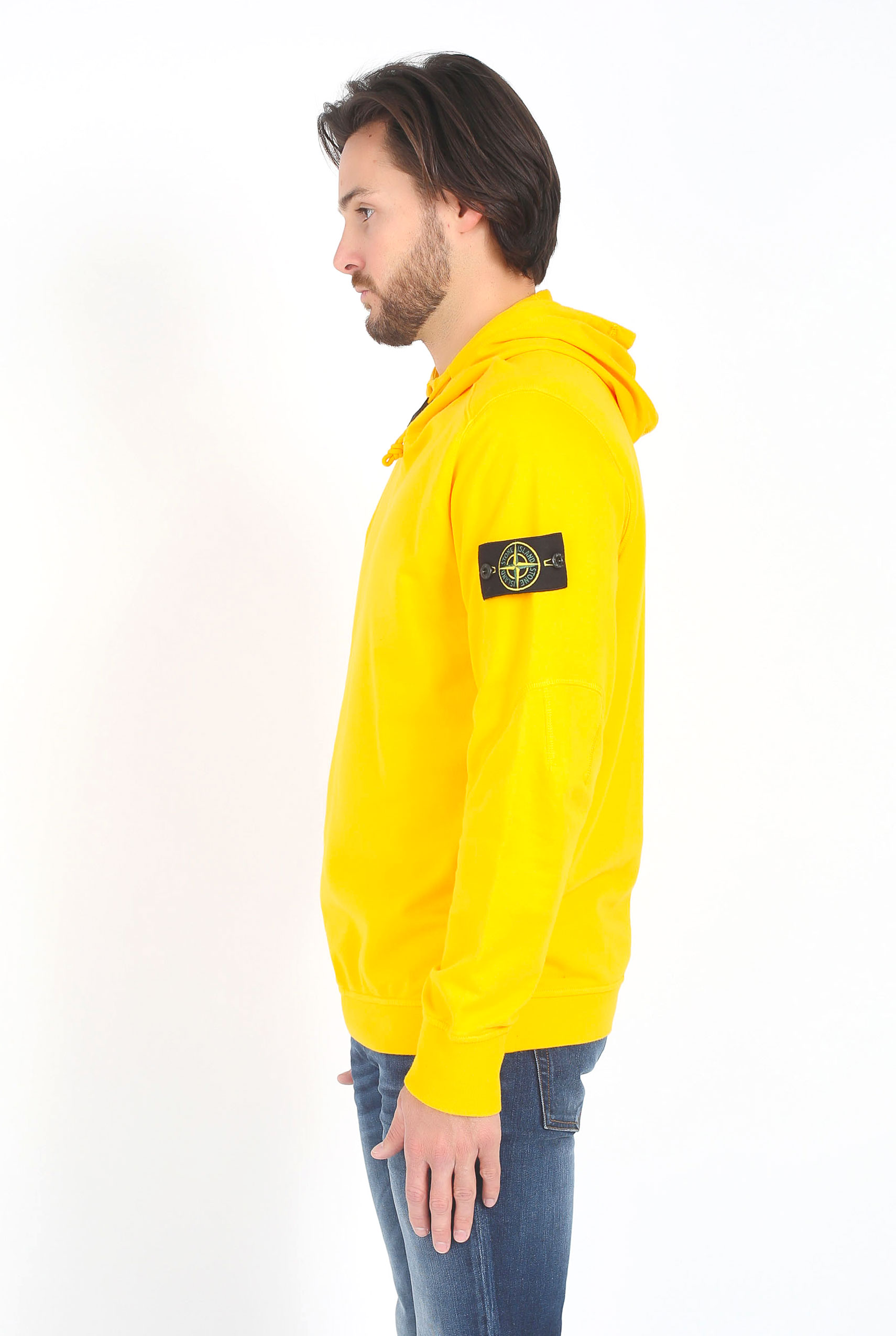 SWEAT STONE ISLAND JAUNE 681560539-V0030
