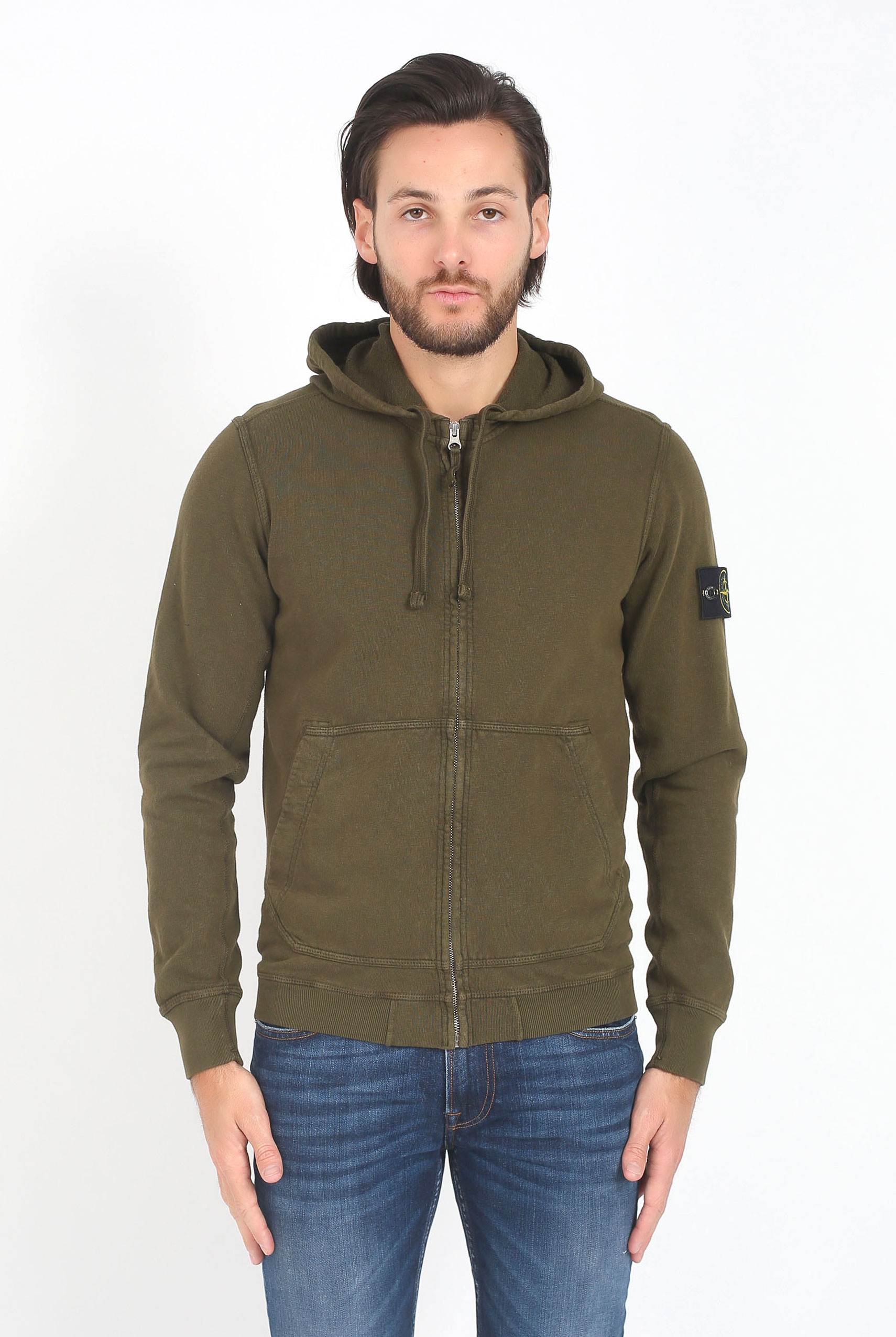 GILET STONE ISLAND KAKI 681565260-V0154