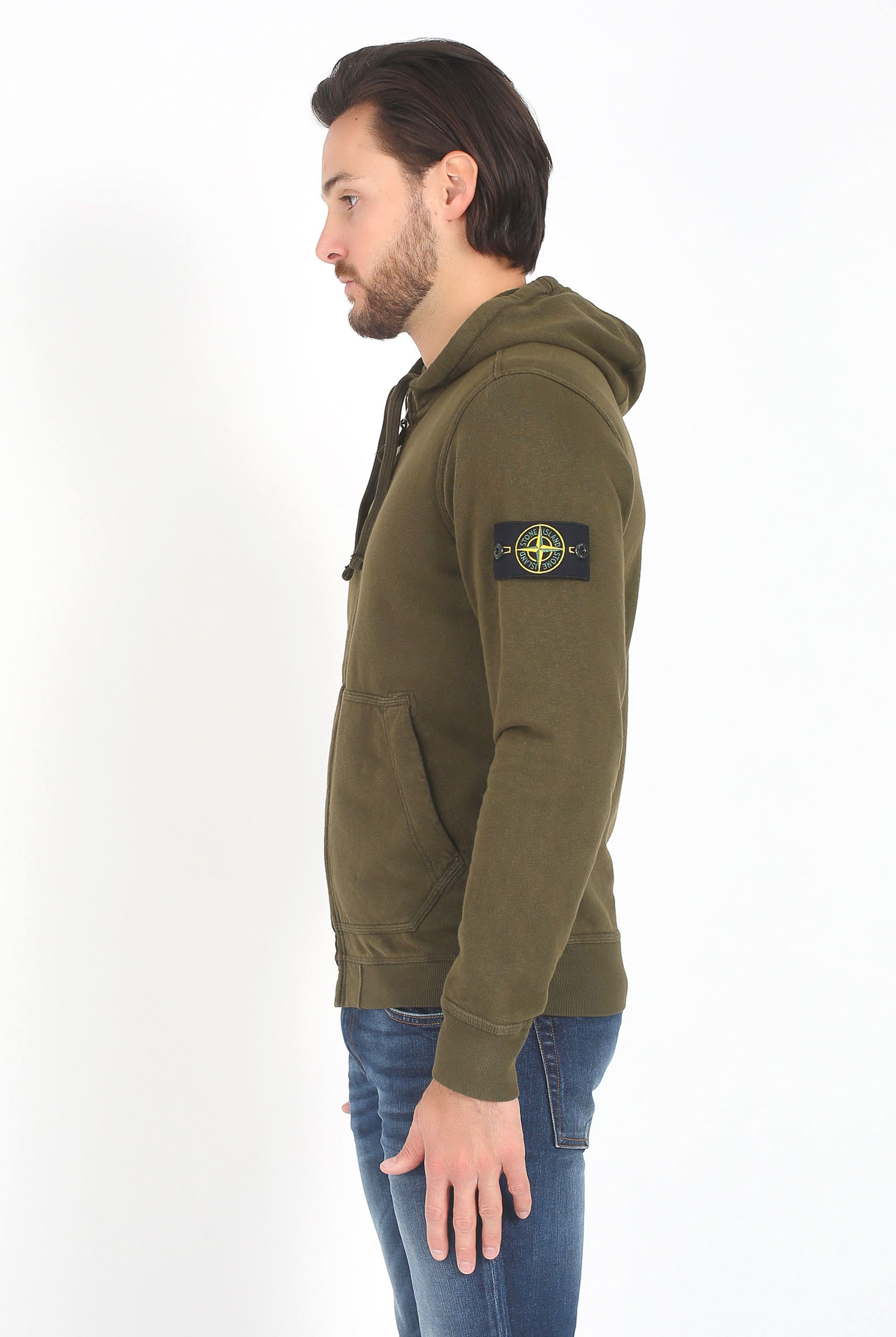 GILET STONE ISLAND KAKI 681565260-V0154