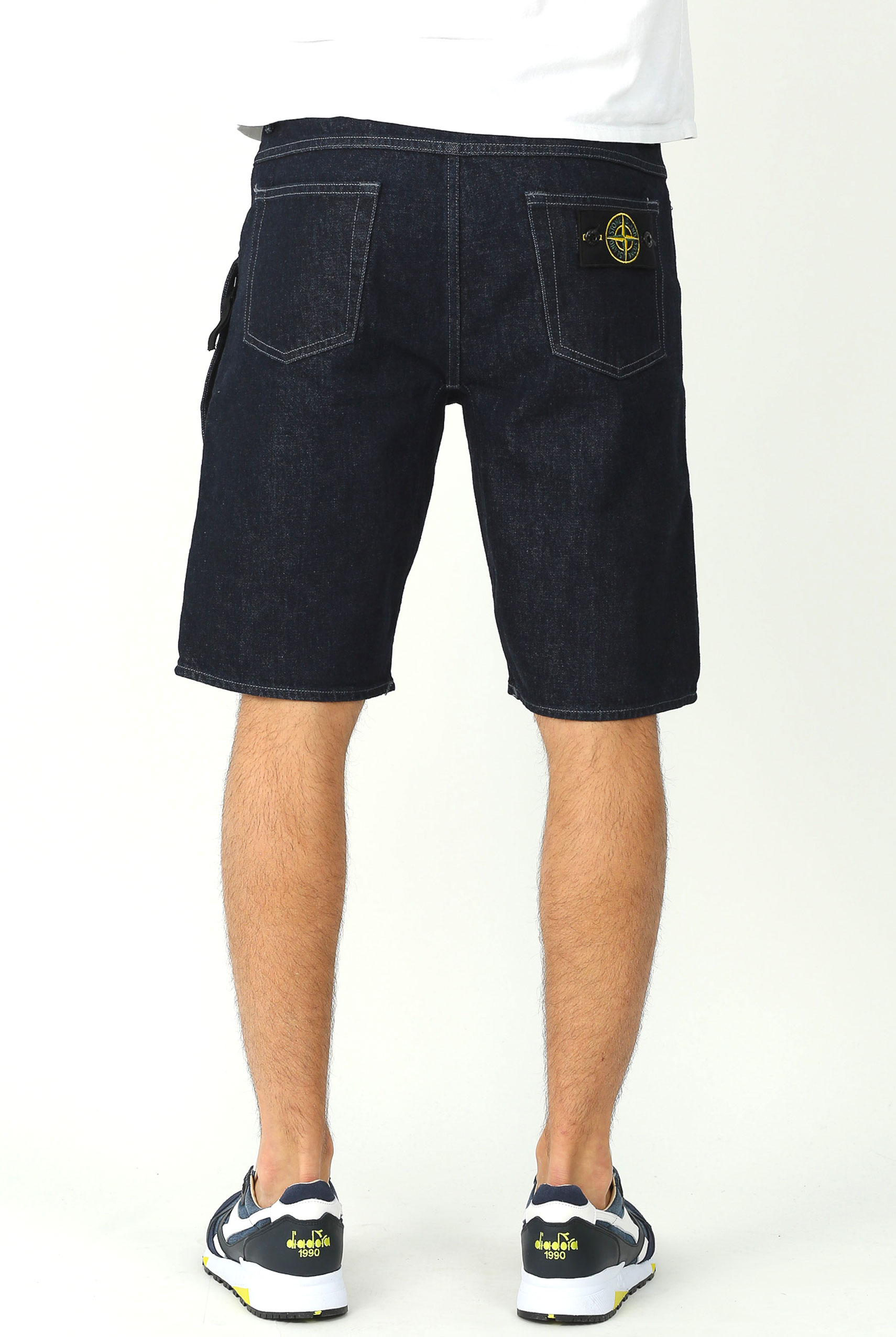 SHORT EN JEAN'S STONE ISLAND BRUT 6815L13I1-WASH