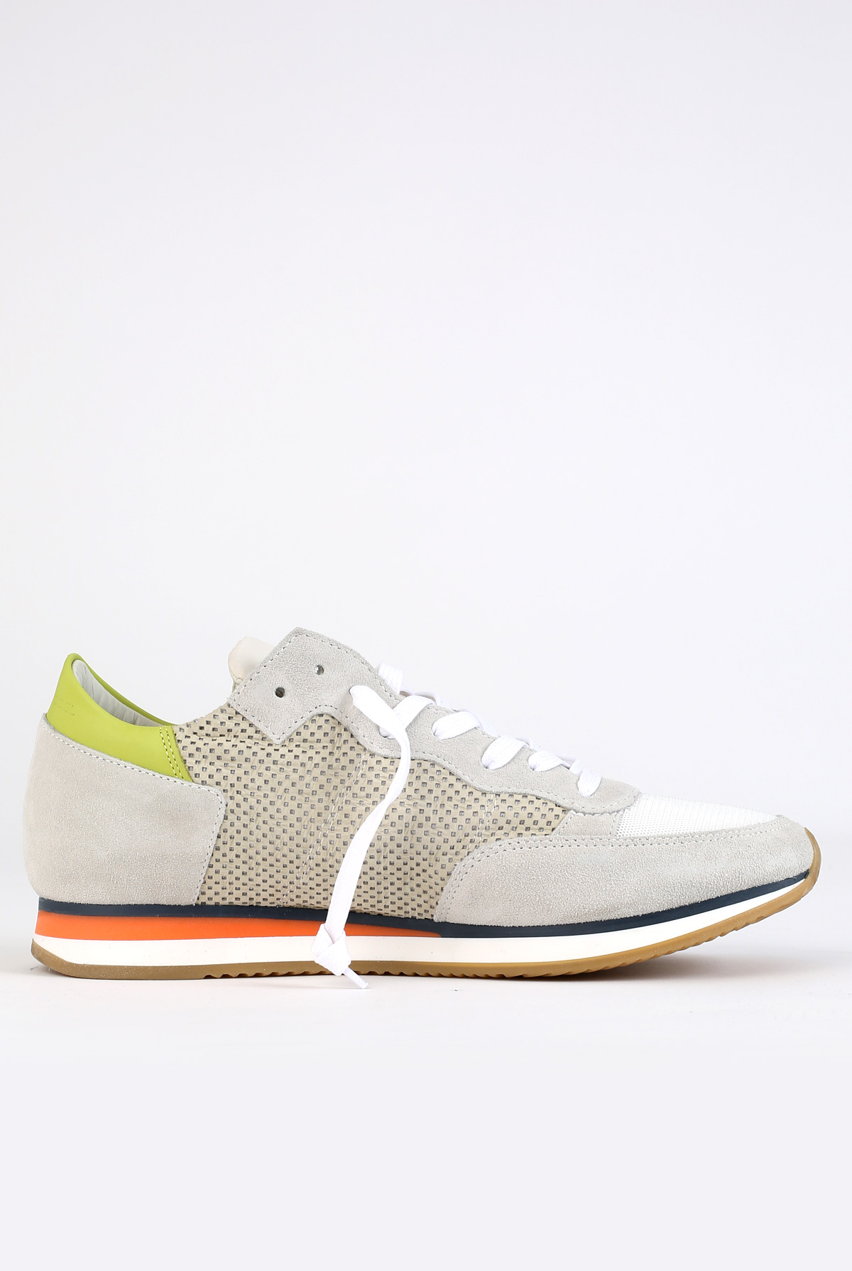 BASKETS PHILIPPE MODEL TROPEZ L U PERFORE BLANC TRLU-PS49