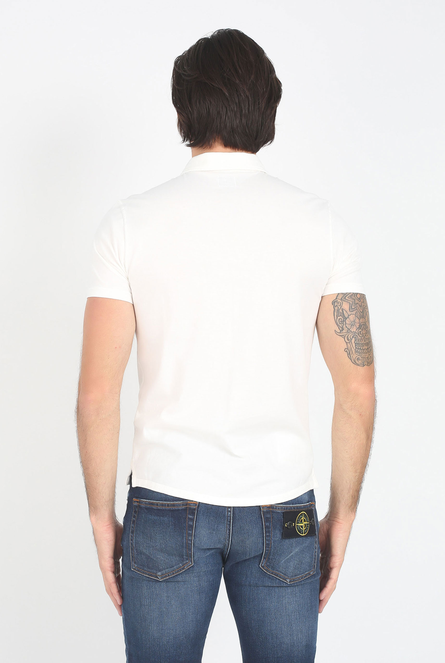 POLO C.P. COMPANY BLANC L064A 0444G-112