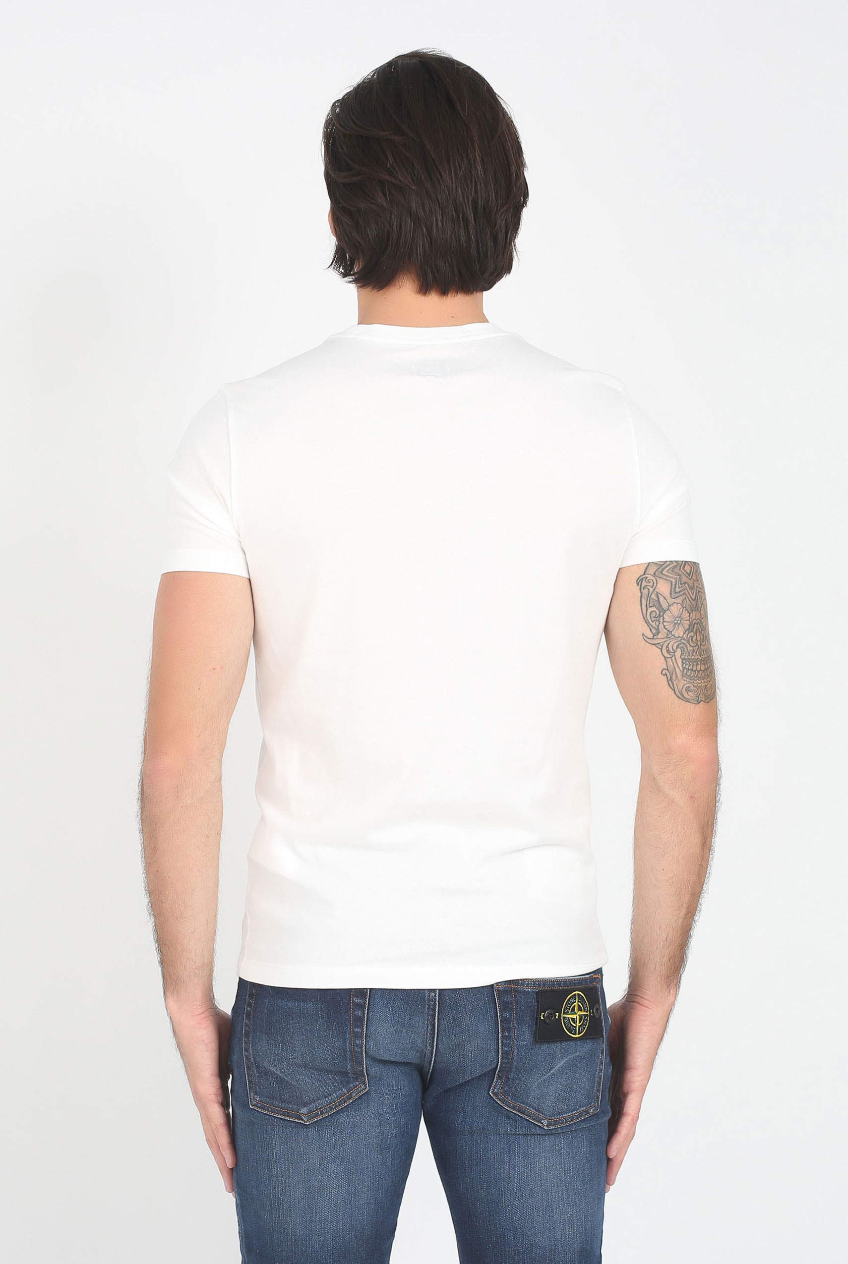 T-SHIRT C.P. COMPANY BLANC S200A 5100W-112