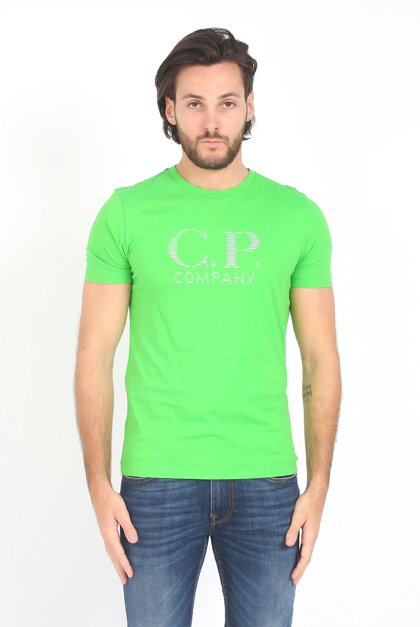T-SHIRT C.P. COMPANY VERT S200A 5100W-617