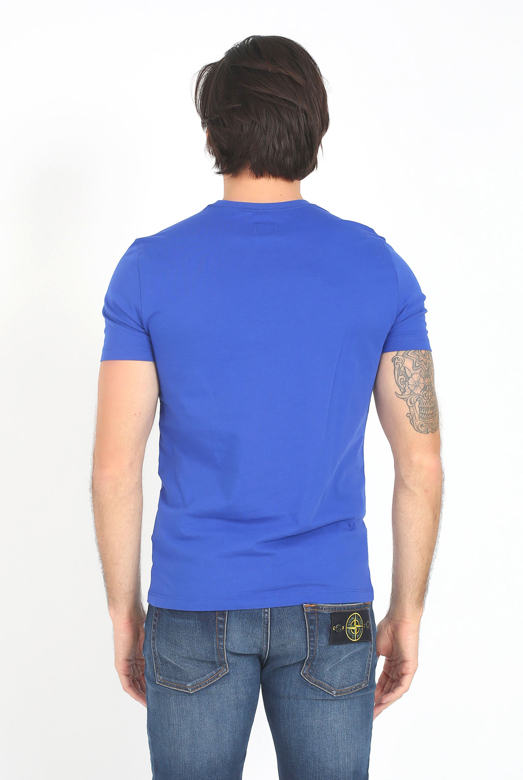 T-SHIRT C.P. COMPANY BLEU S200A 5100W-854
