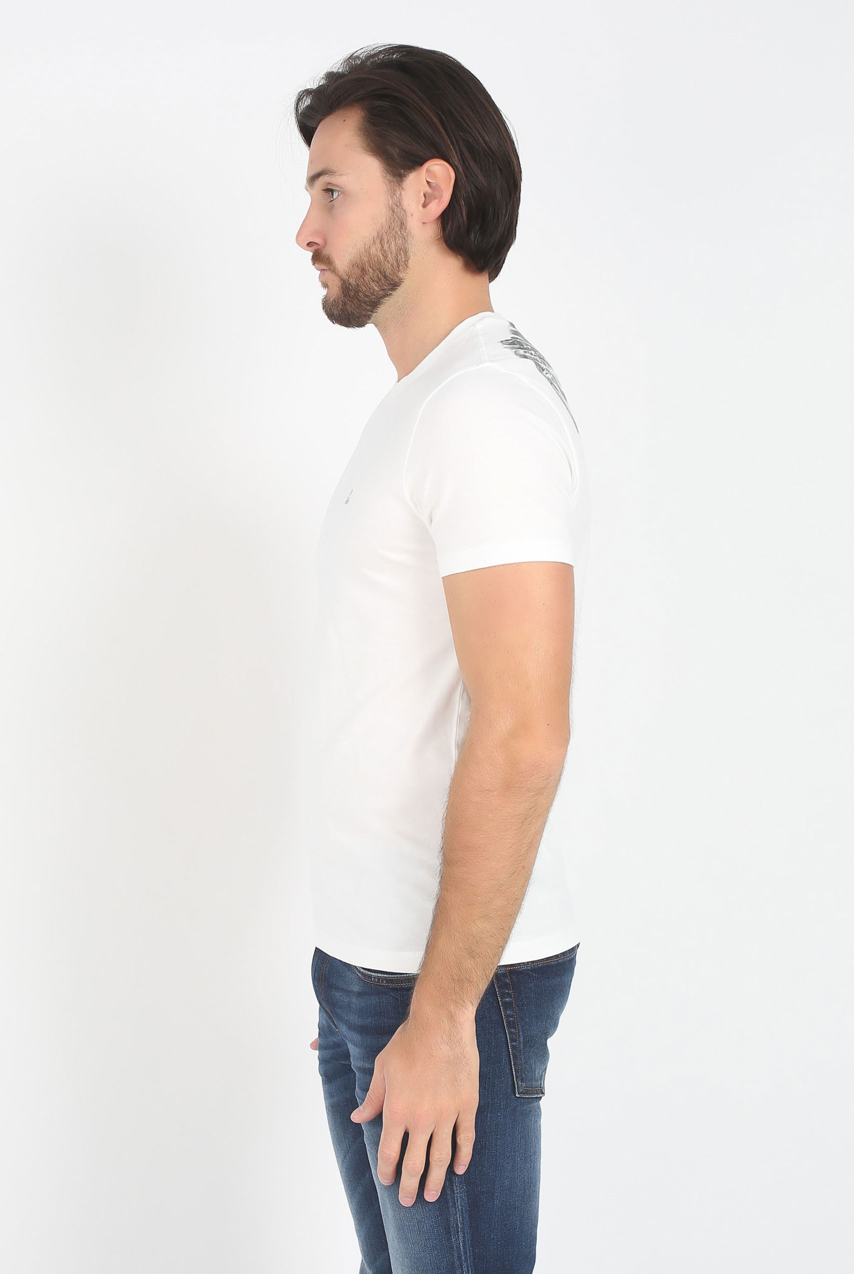 T-SHIRT C.P. COMPANY BLANC S073A 5100W-112