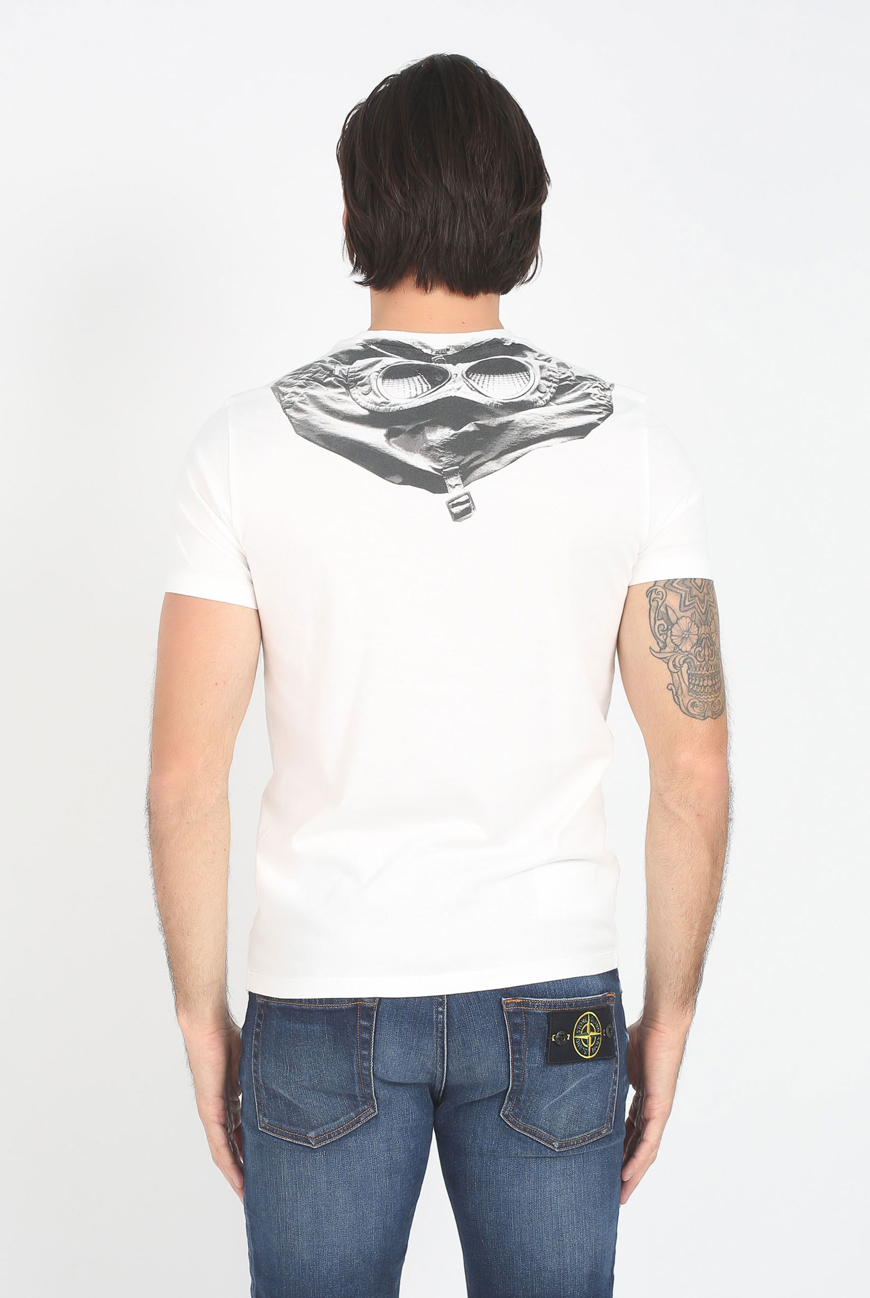 T-SHIRT C.P. COMPANY BLANC S073A 5100W-112