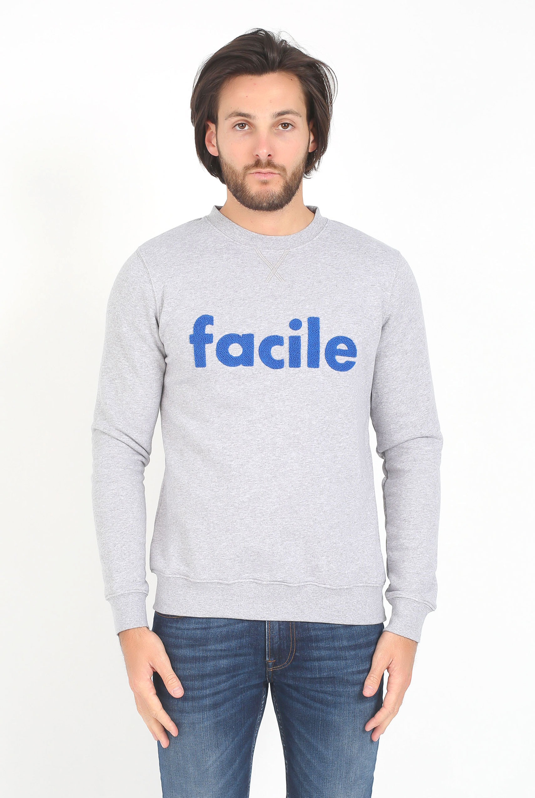 SWEAT LES GAR&Ccedil;ONS FACILES GRIS