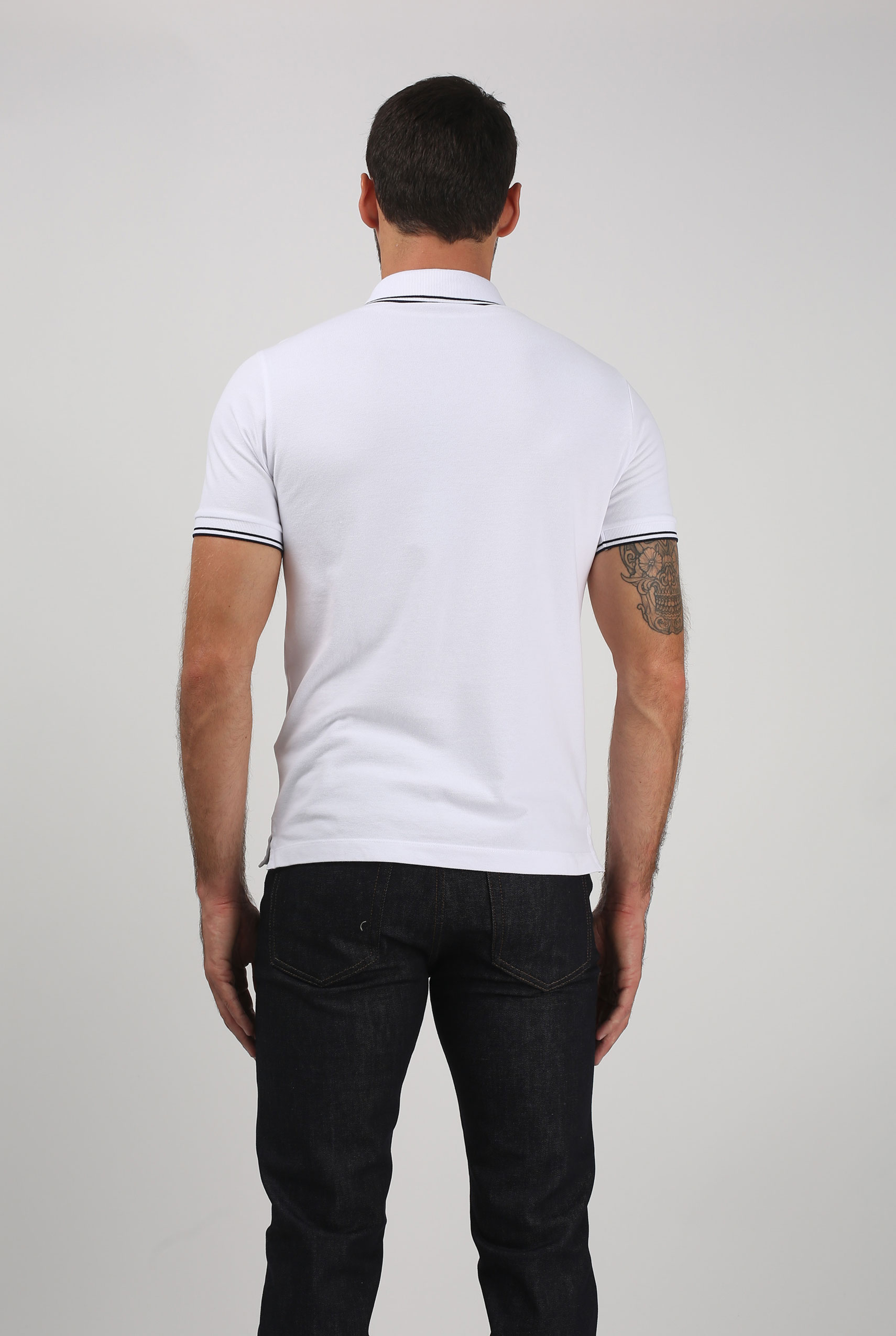 POLO STONE ISLAND BLANC 691522S18-V0001