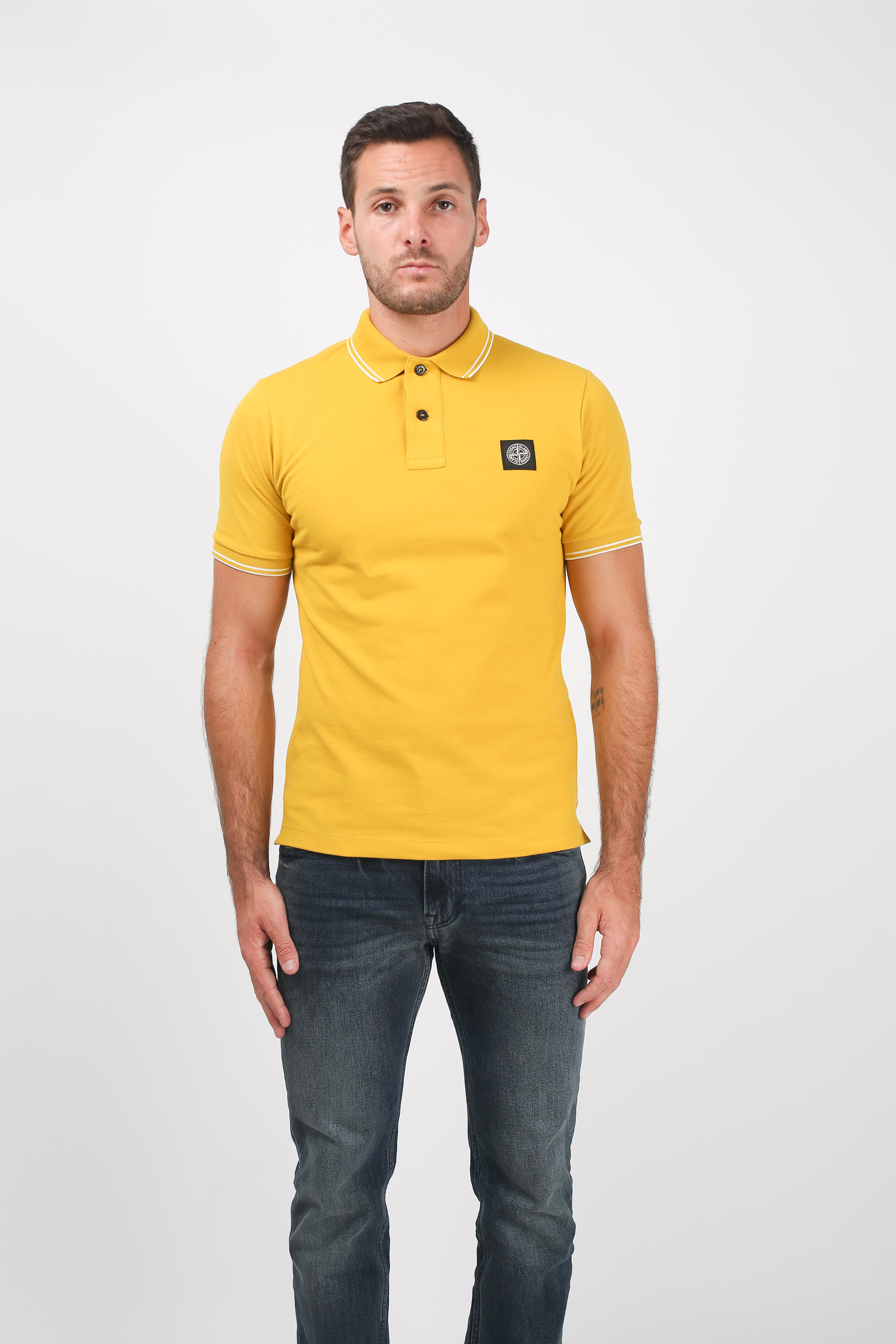 POLO STONE ISLAND MOUTARDE 691522S18-V0034
