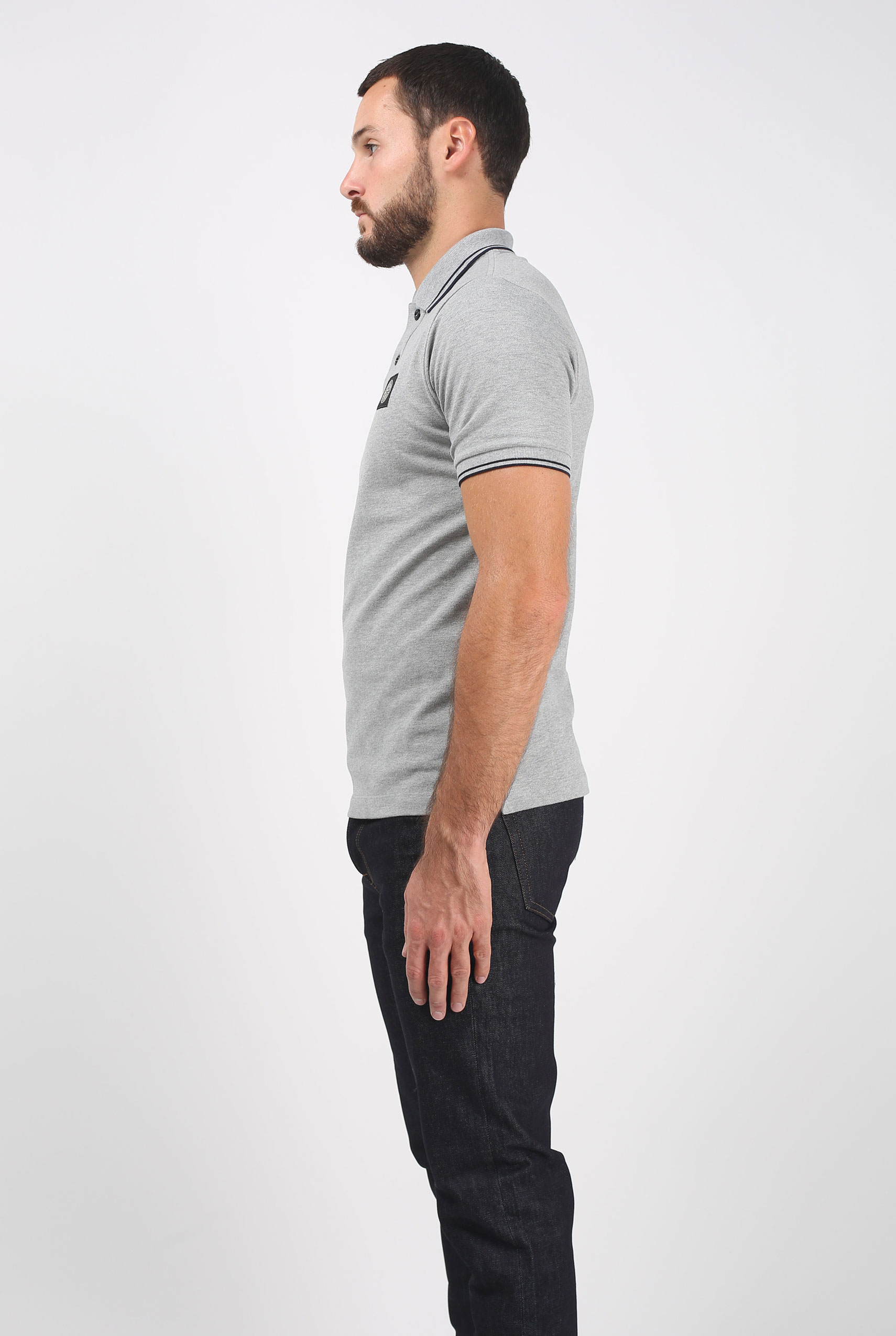 POLO STONE ISLAND GRIS 691522S18-V1064