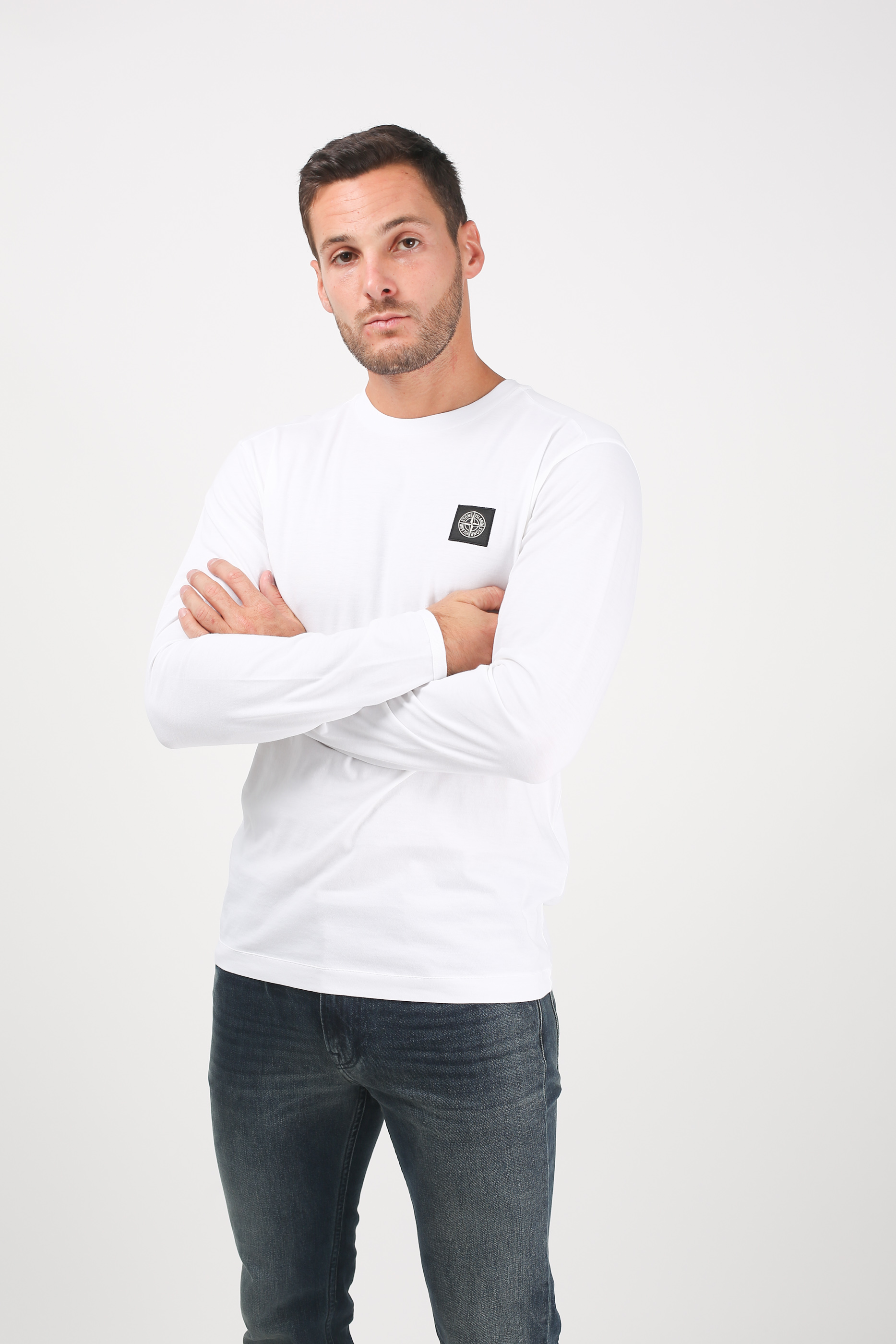 T-SHIRT STONE ISLAND BLANC 691524041-V0001