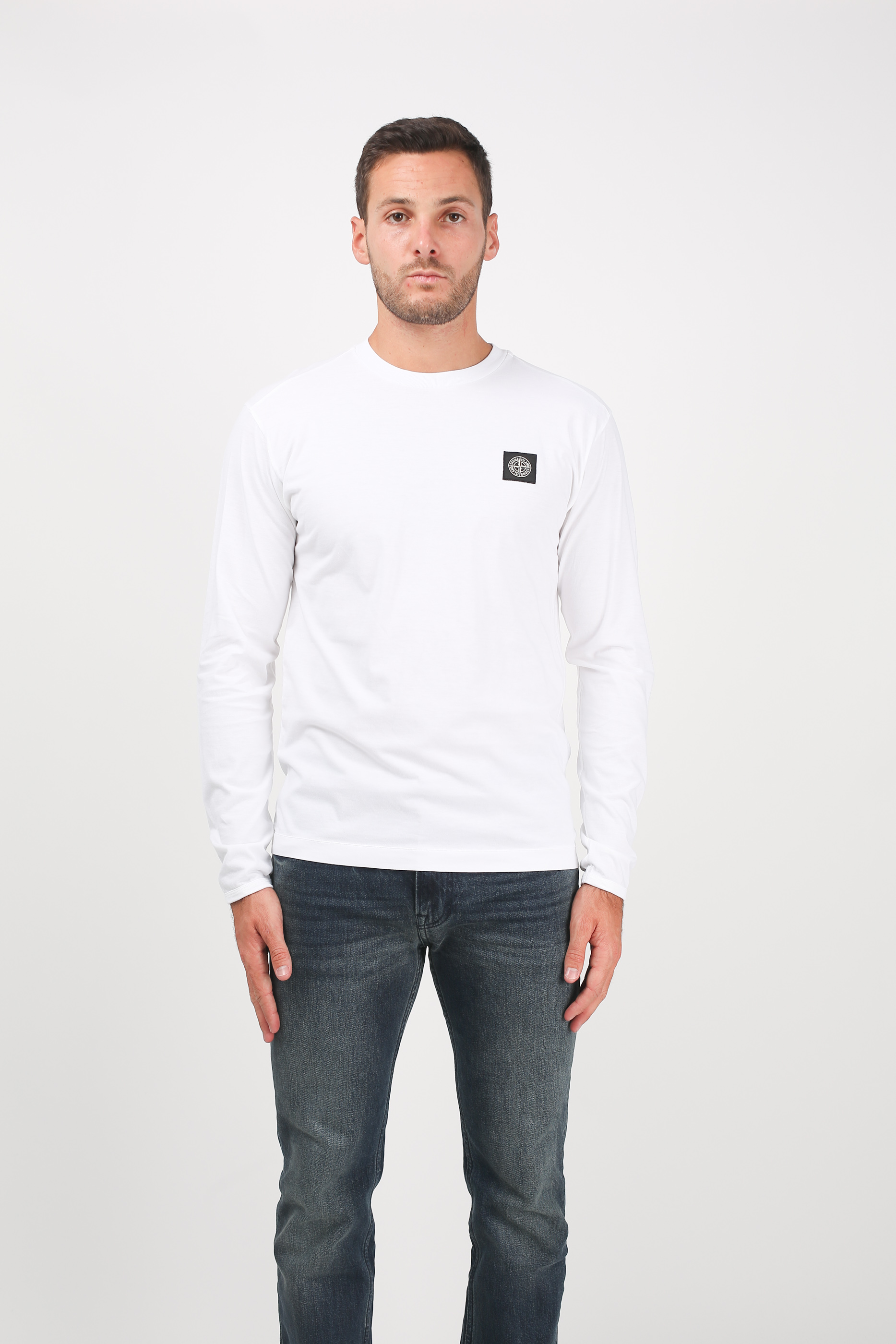 T-SHIRT STONE ISLAND BLANC 691524041-V0001