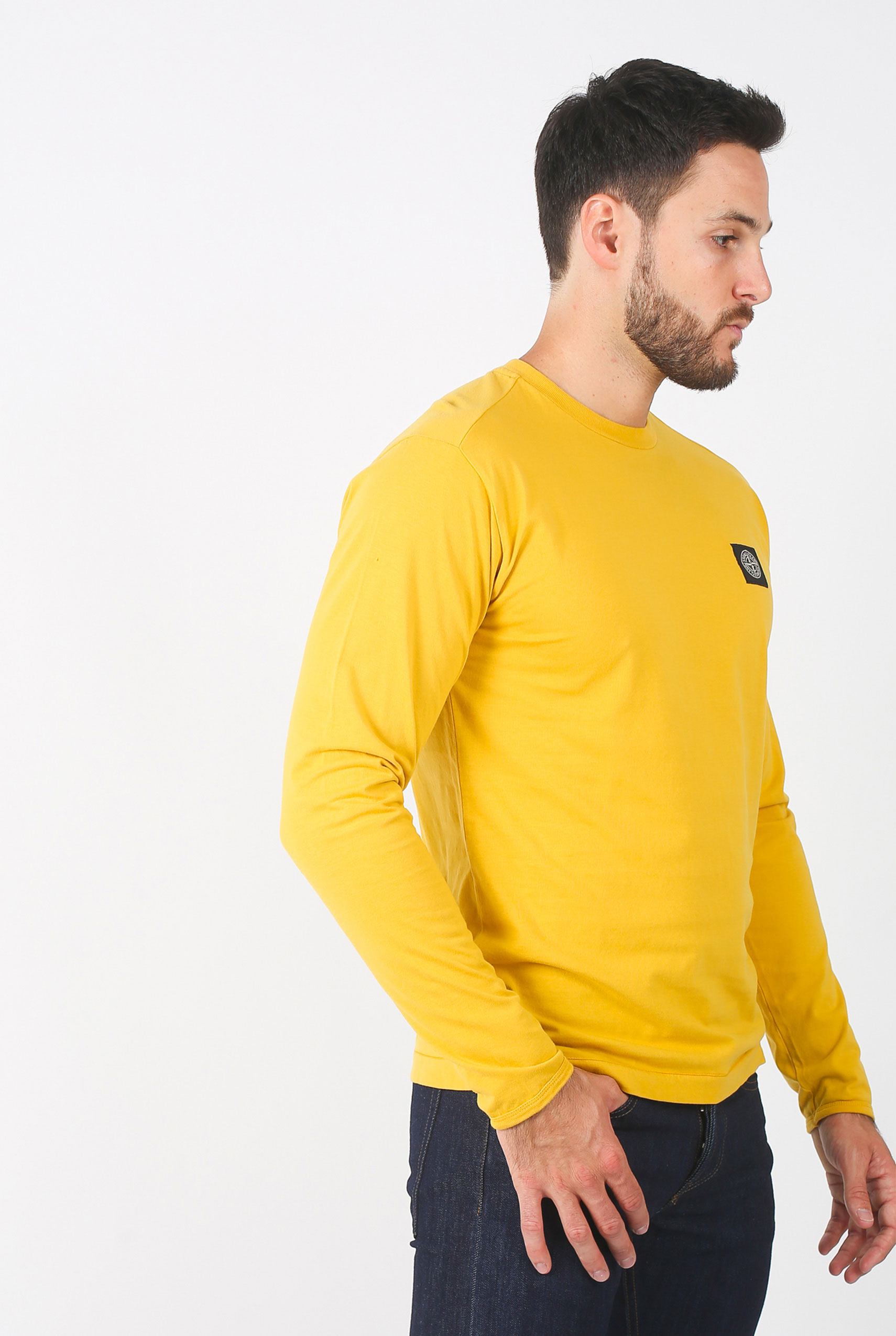 T-SHIRT STONE ISLAND MOUTARDE 691524041-V0034