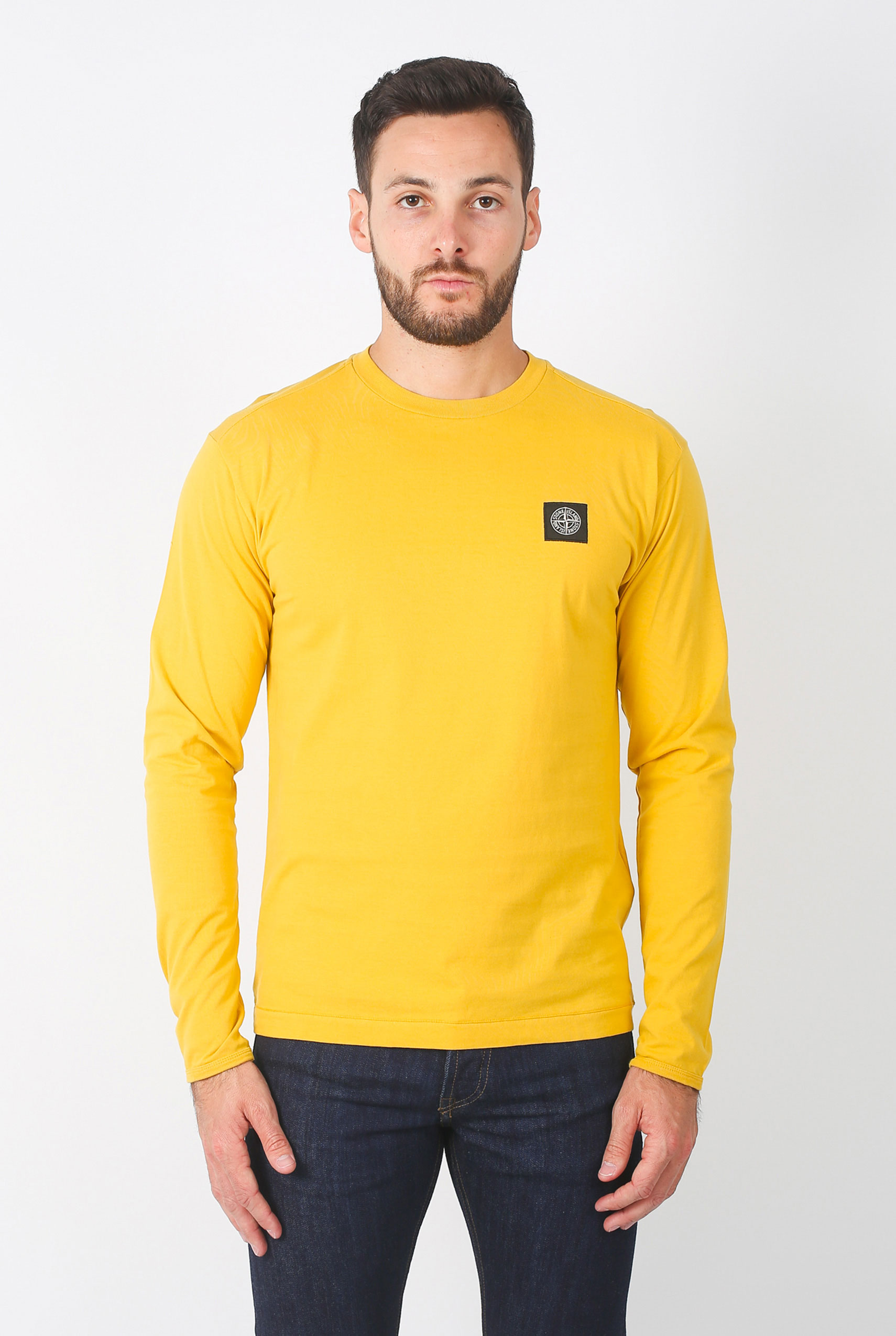 T-SHIRT STONE ISLAND MOUTARDE 691524041-V0034