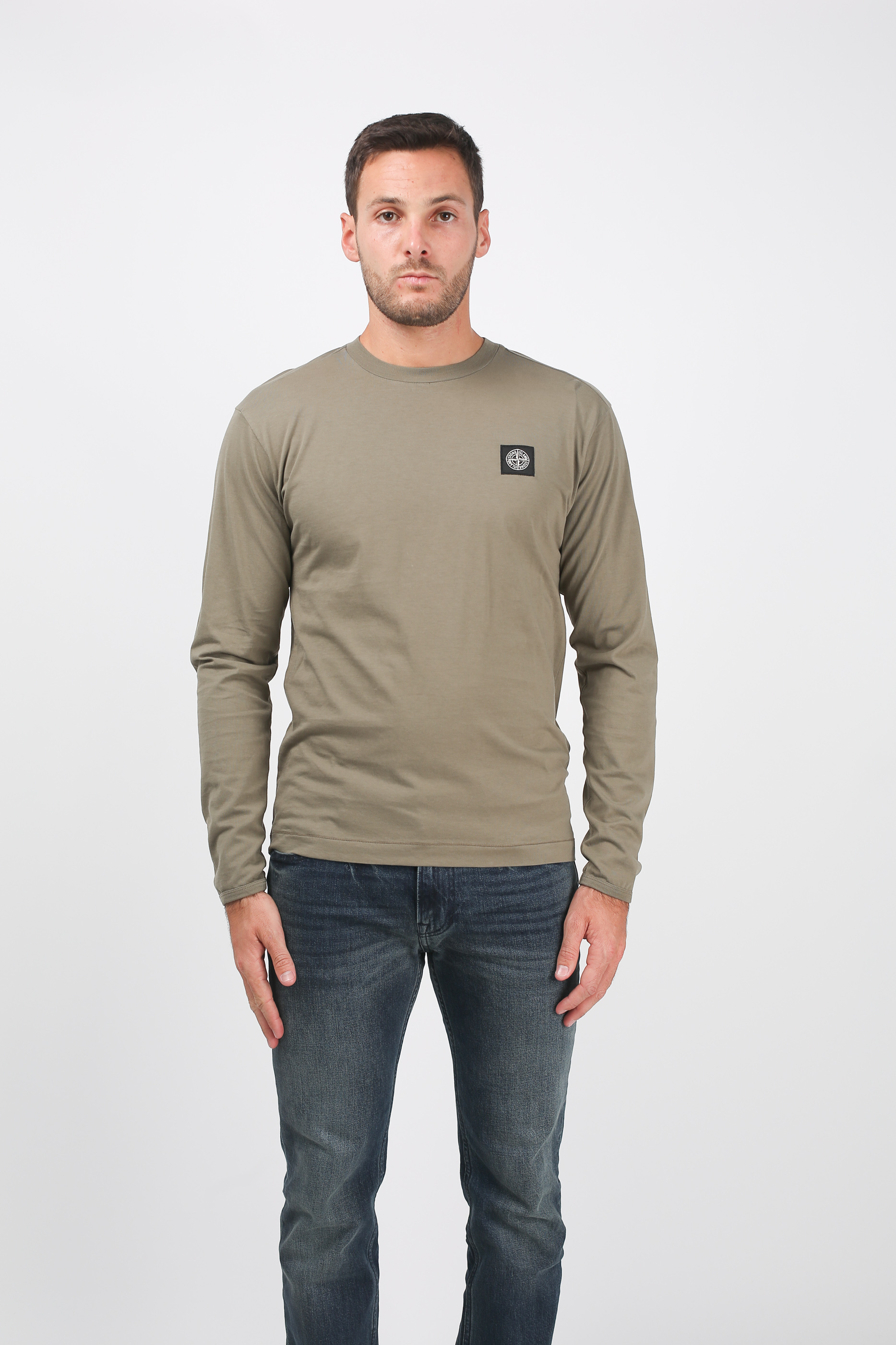 T-SHIRT STONE ISLAND VERT OLIVE 691524041-V0058