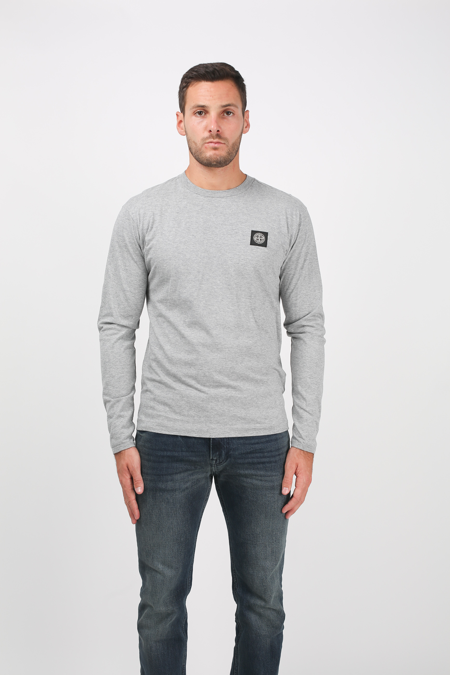 T-SHIRT STONE ISLAND GRIS 691524041-V1064