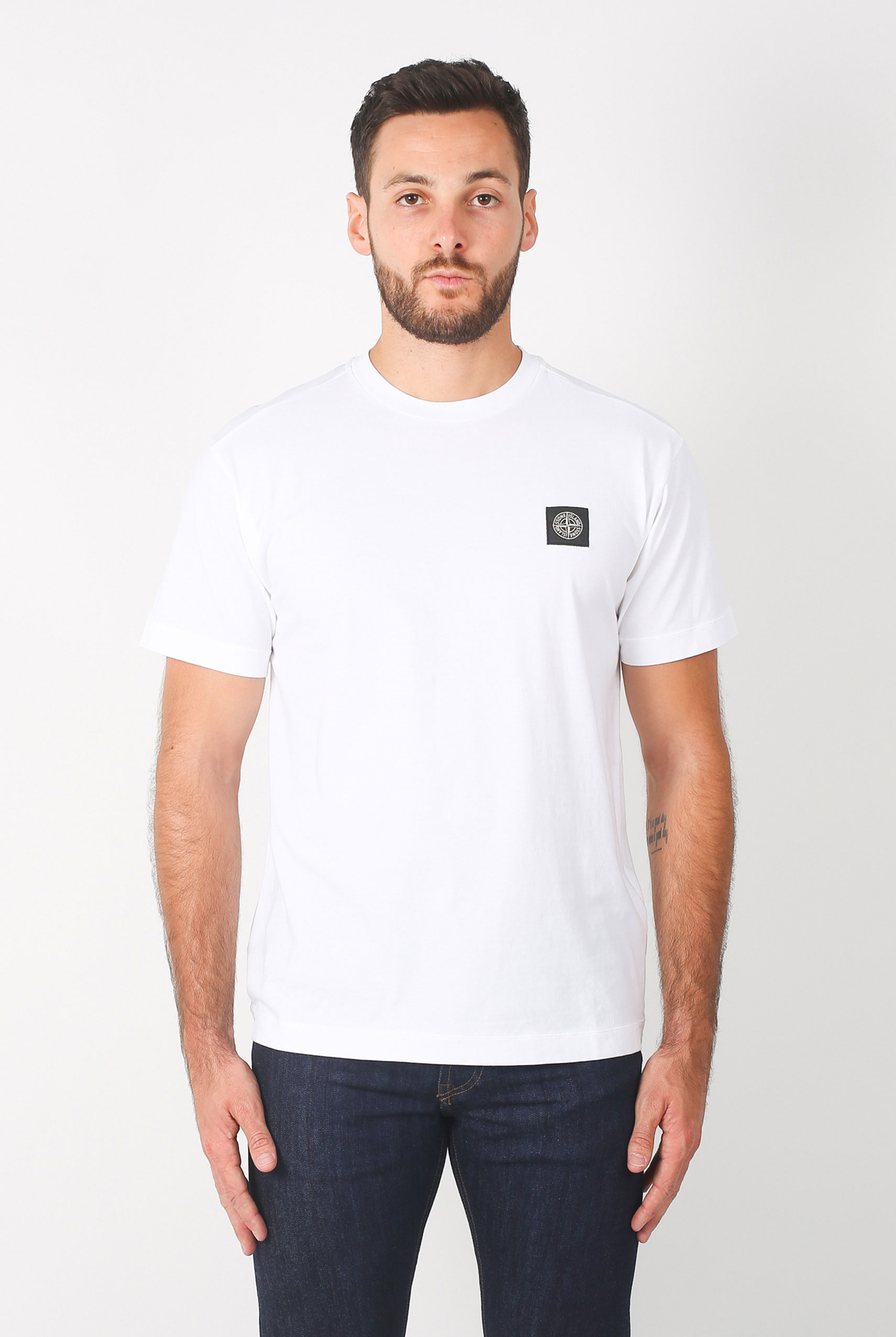 T-SHIRT STONE ISLAND BLANC 691524141-V0001