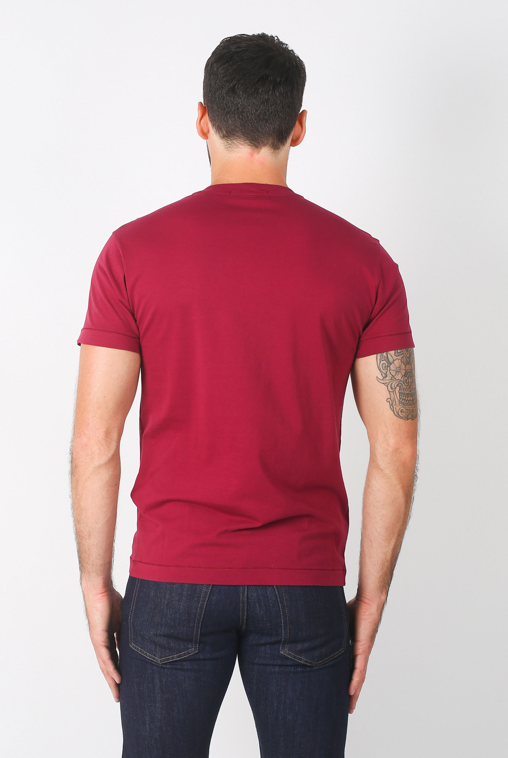 T-SHIRT STONE ISLAND GRENAT 691524141-V0014