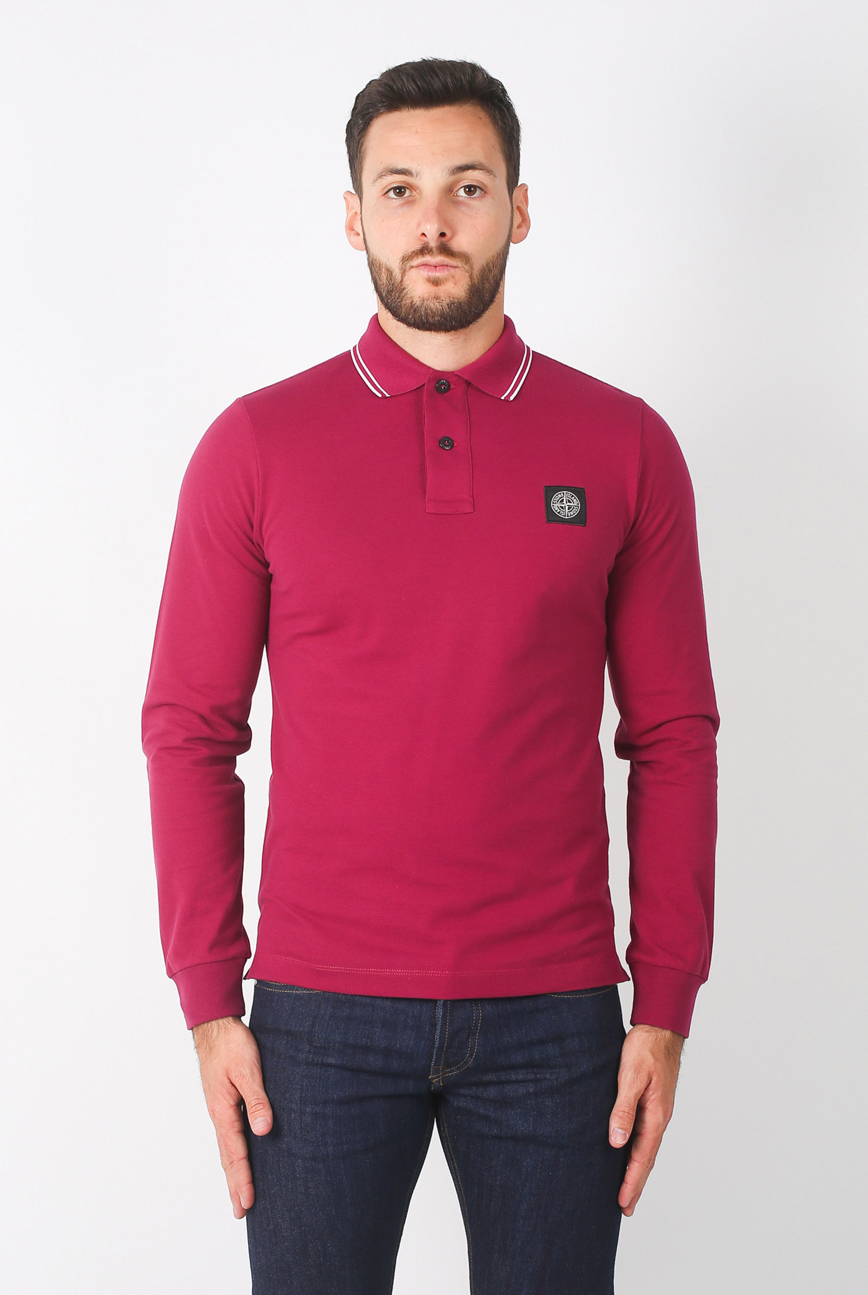 POLO STONE ISLAND GRENAT 69152SS18-V0014
