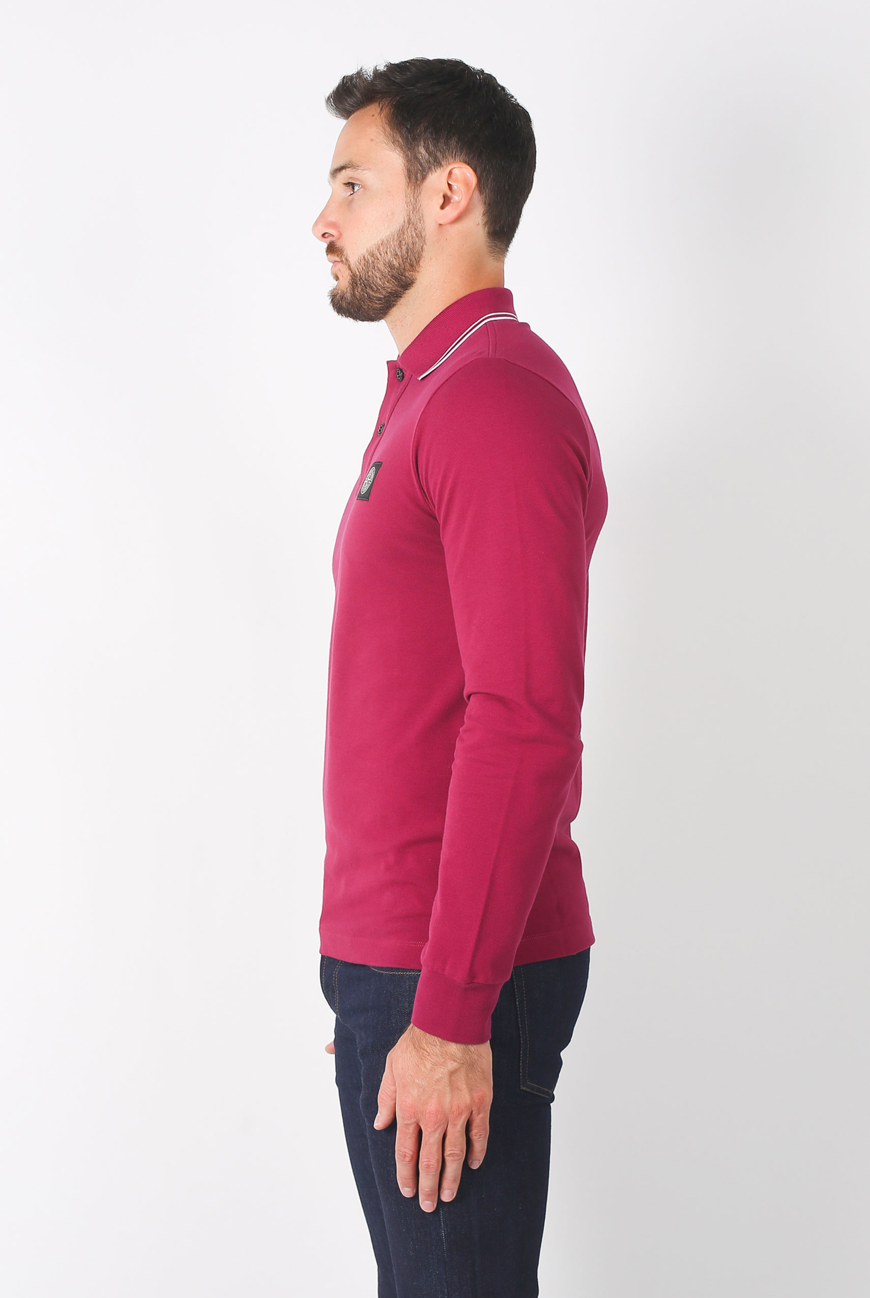 POLO STONE ISLAND GRENAT 69152SS18-V0014