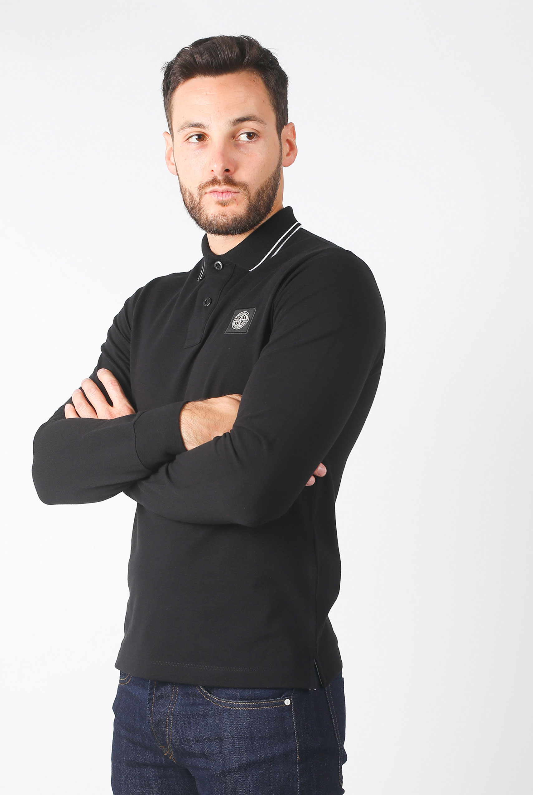 POLO STONE ISLAND NOIR 69152SS18-V0029