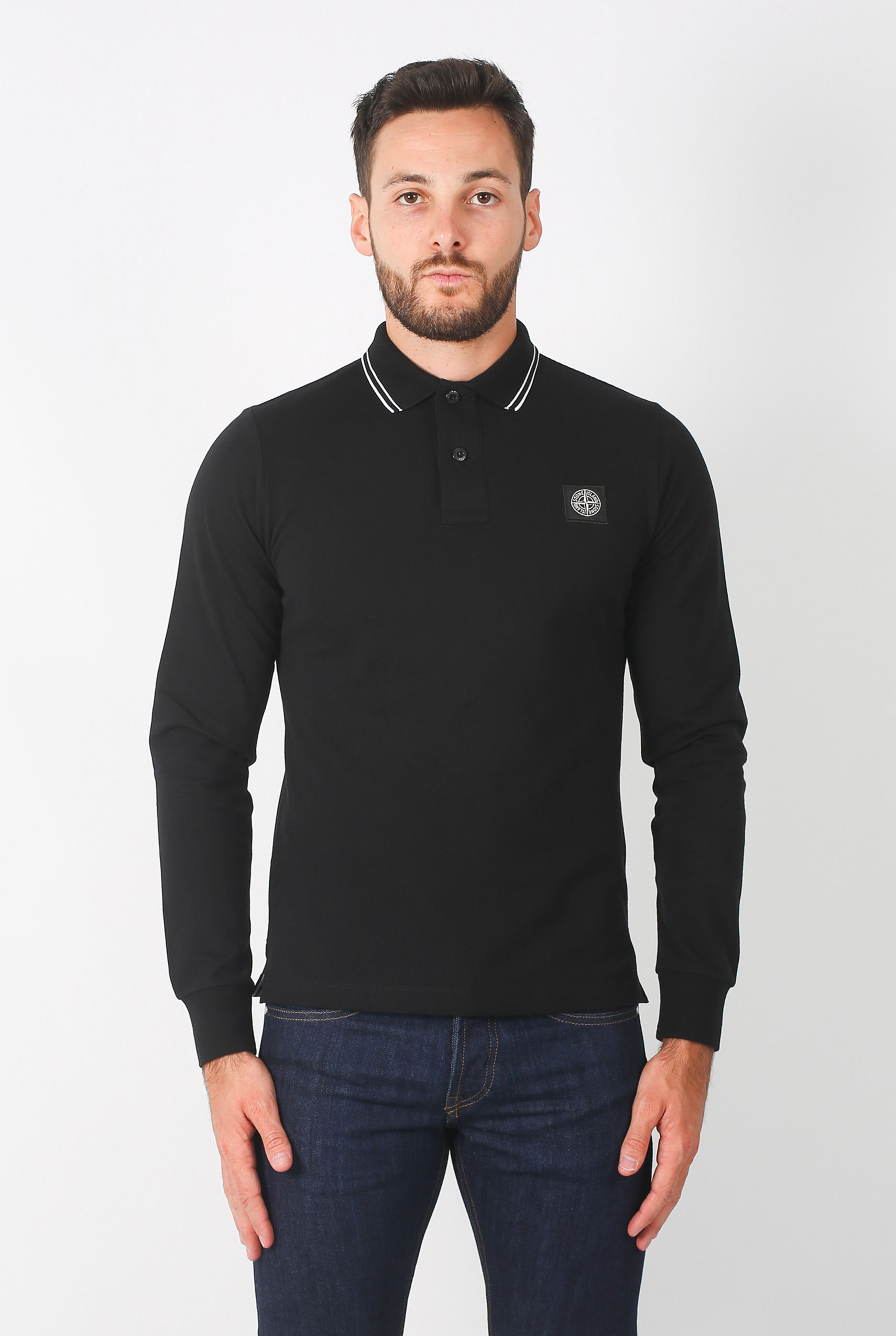 POLO STONE ISLAND NOIR 69152SS18-V0029