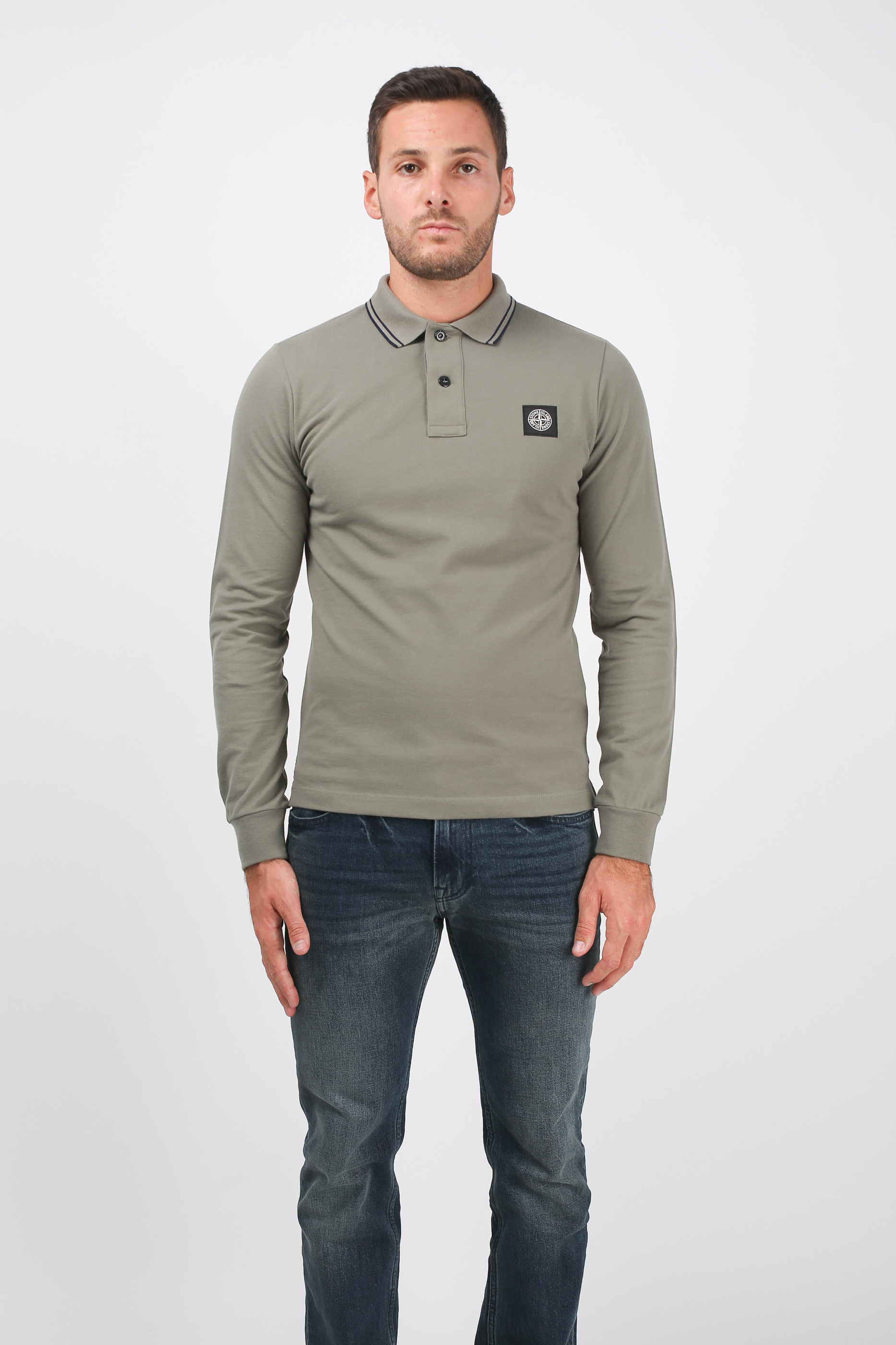 POLO STONE ISLAND VERT OLIVE 69152SS18-V0058