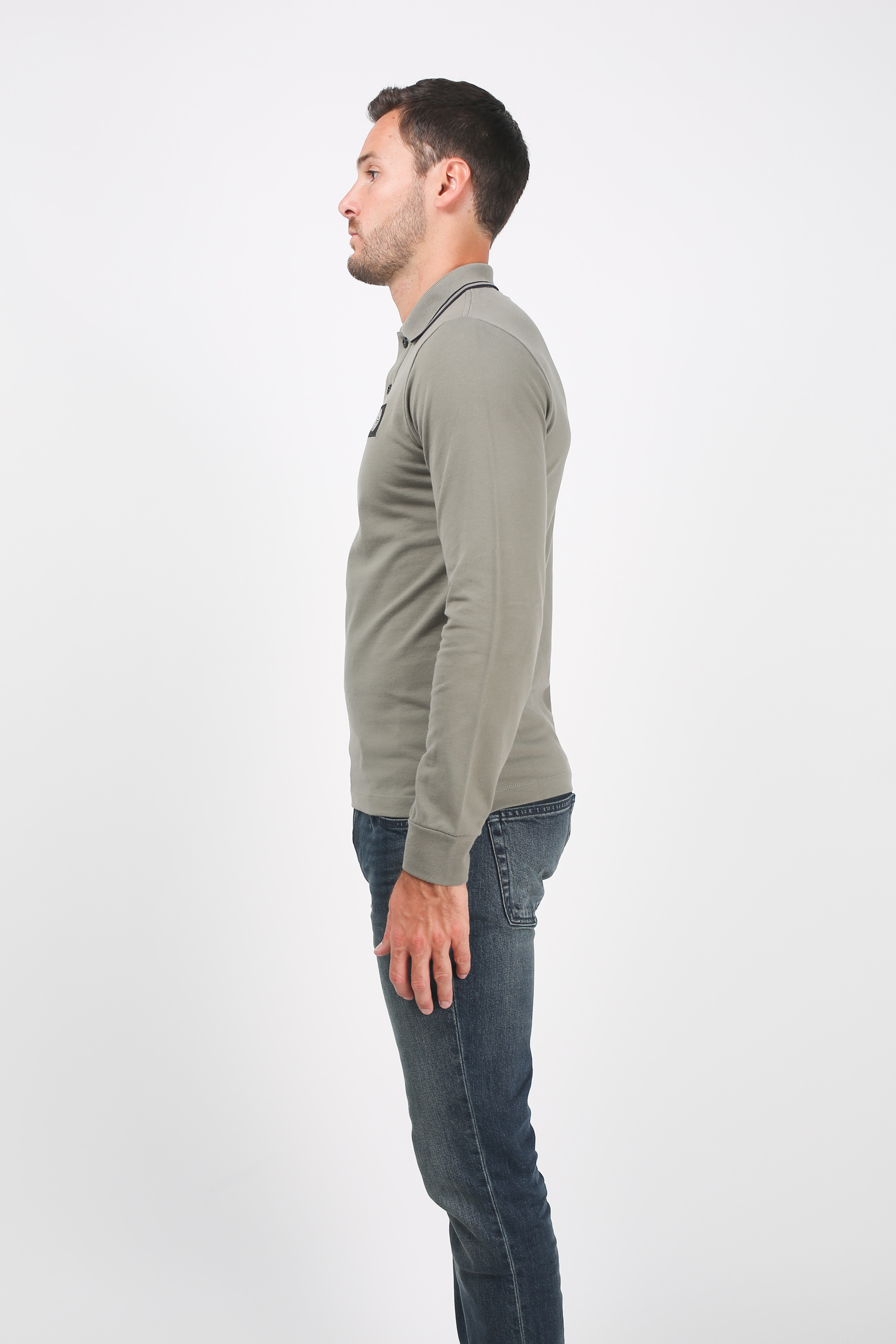 POLO STONE ISLAND VERT OLIVE 69152SS18-V0058