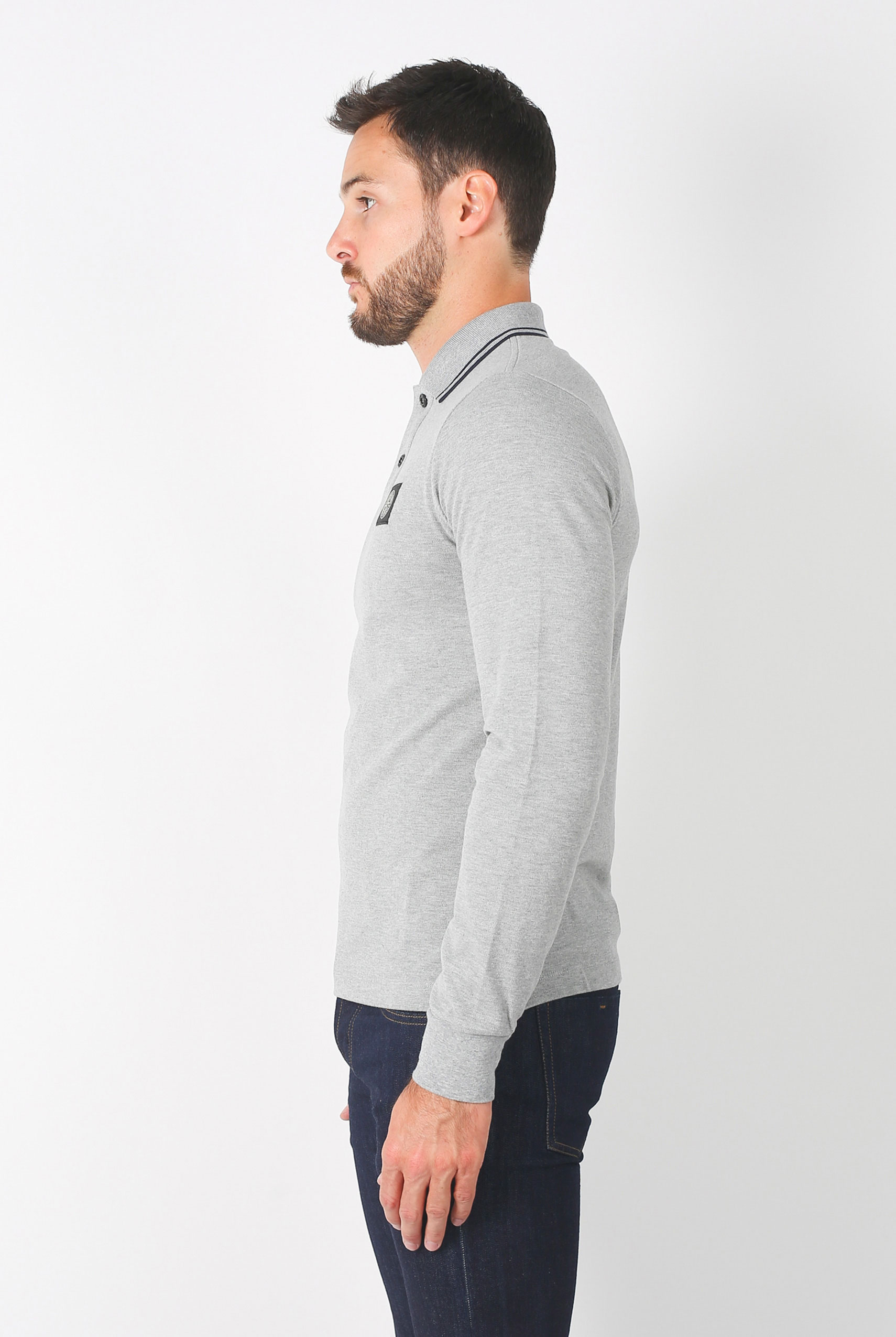 POLO STONE ISLAND GRIS 69152SS18-V1064